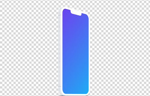 iPhone 13 Pro Clay Mockup (Perspective Stand Left)
