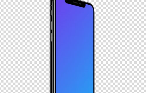 iPhone XS Perspective mockup (Left)