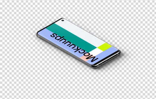 Samsung Galaxy S10 Mockup Isometric (Left)