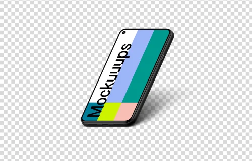 Google Pixel 5 Mockup (Isometric Right)