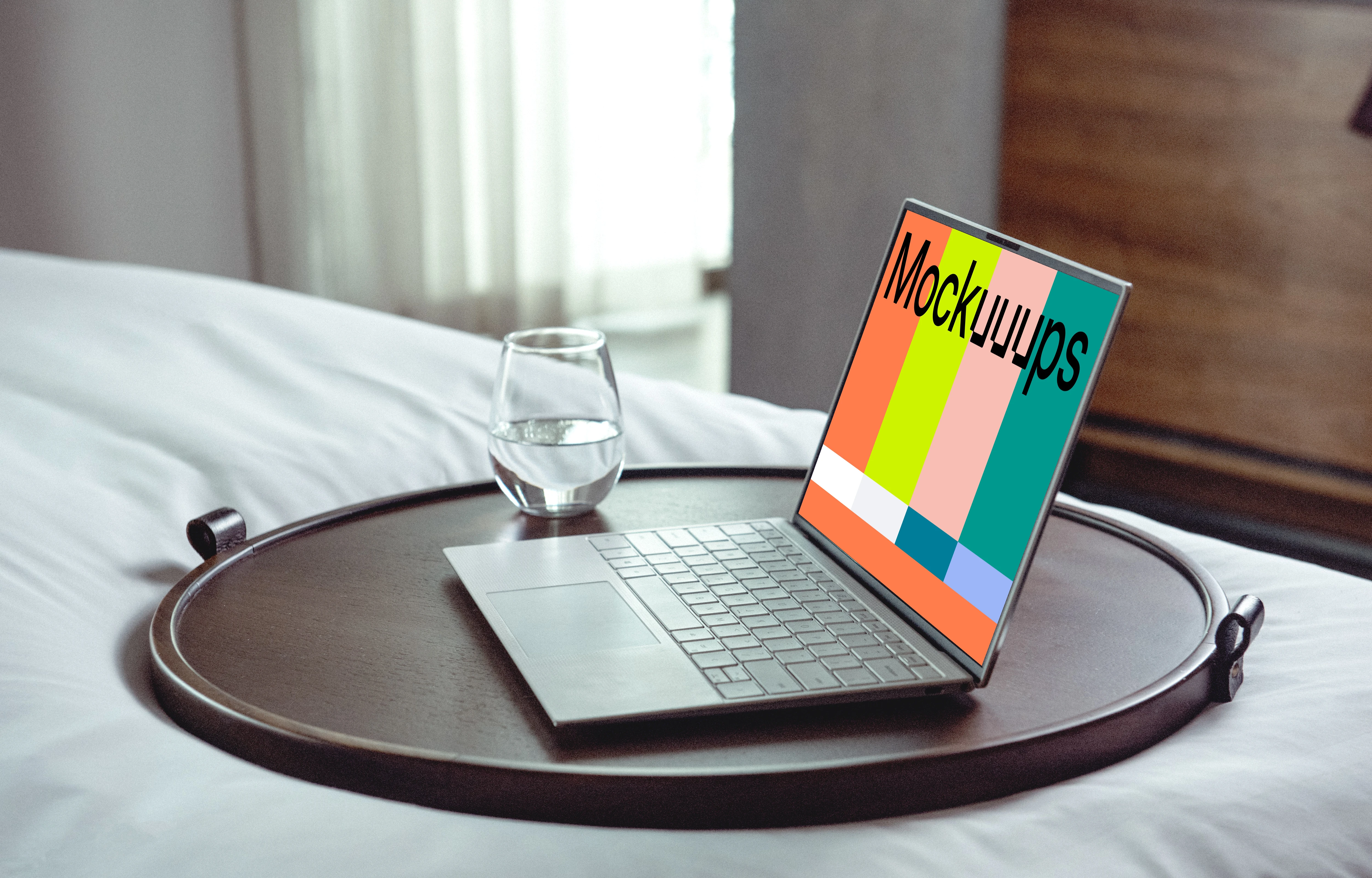 Dell XPS Mockup on a tray