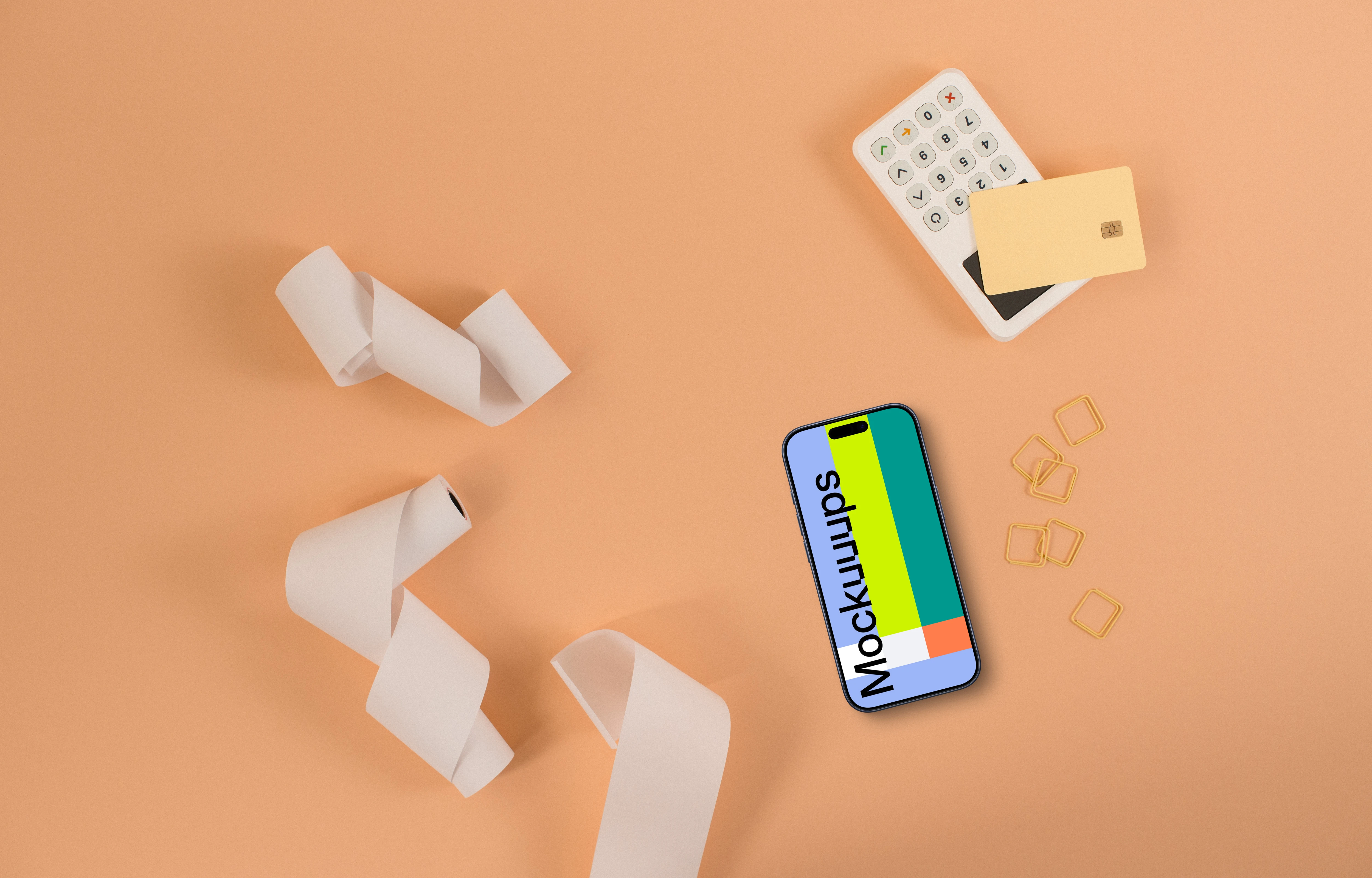 iPhone mockup themed in e-commerce