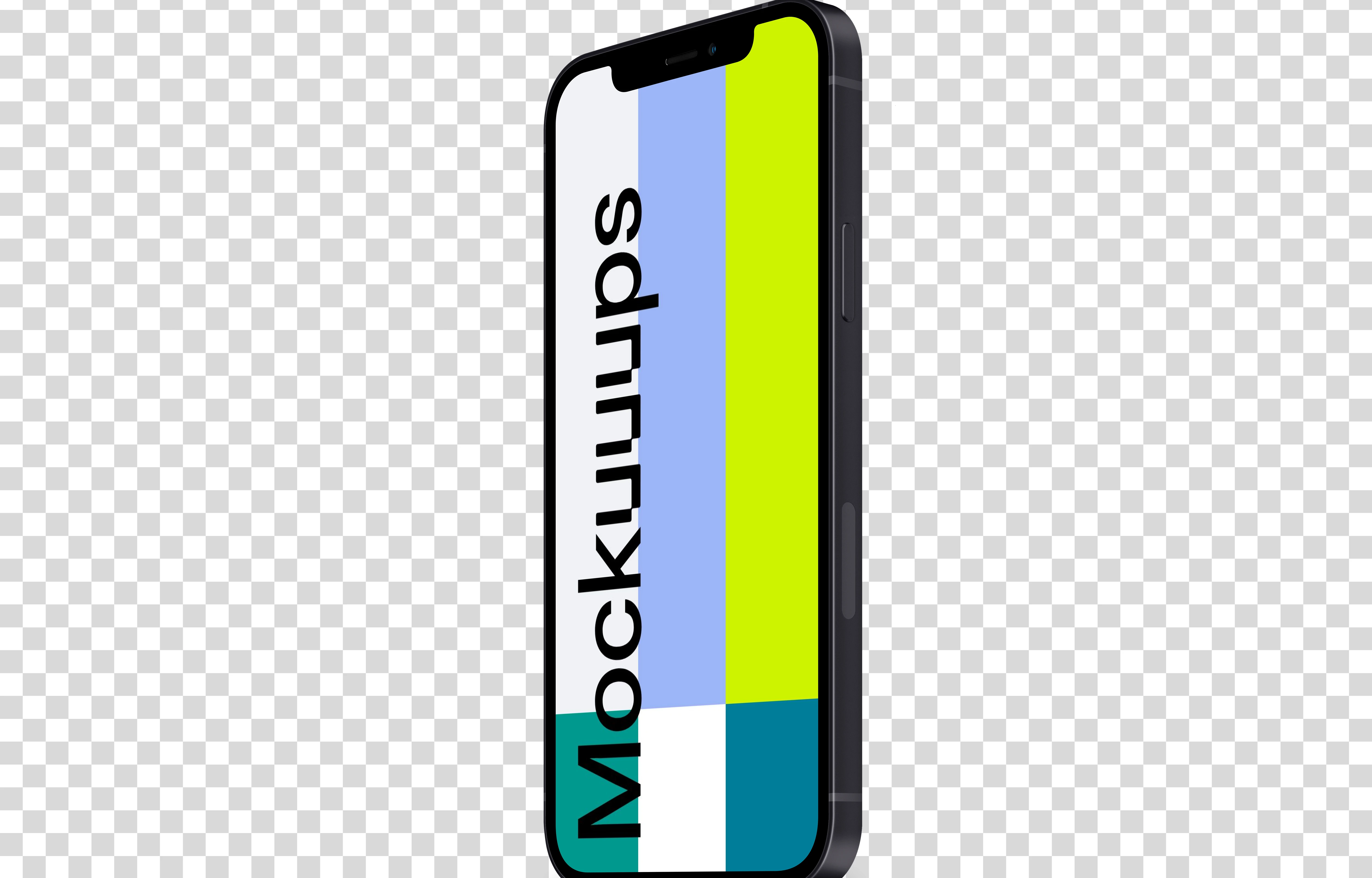 iPhone 12 Mockup (Perspective Stand Right)