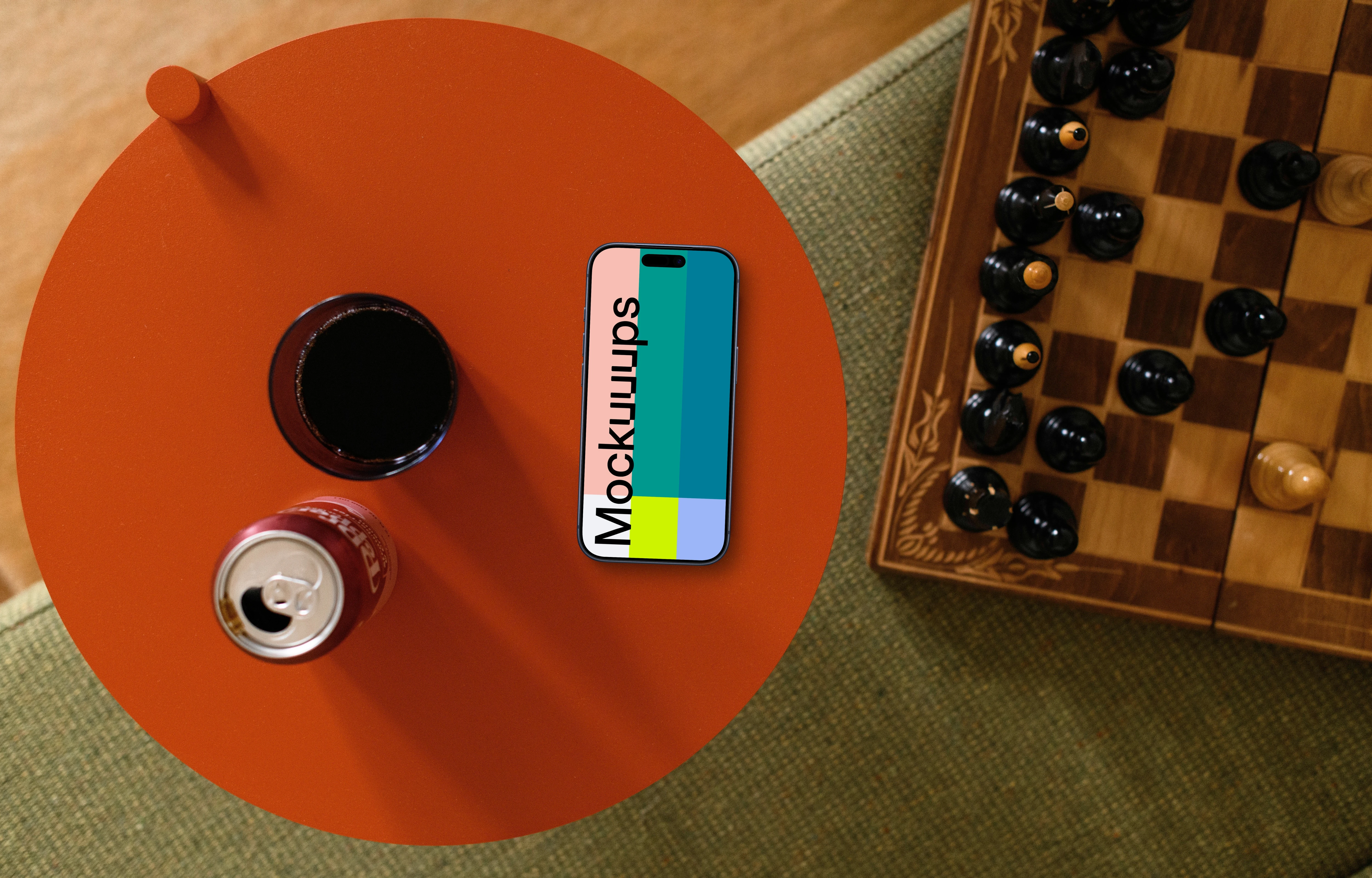 Fun and playful iPhone mockup 