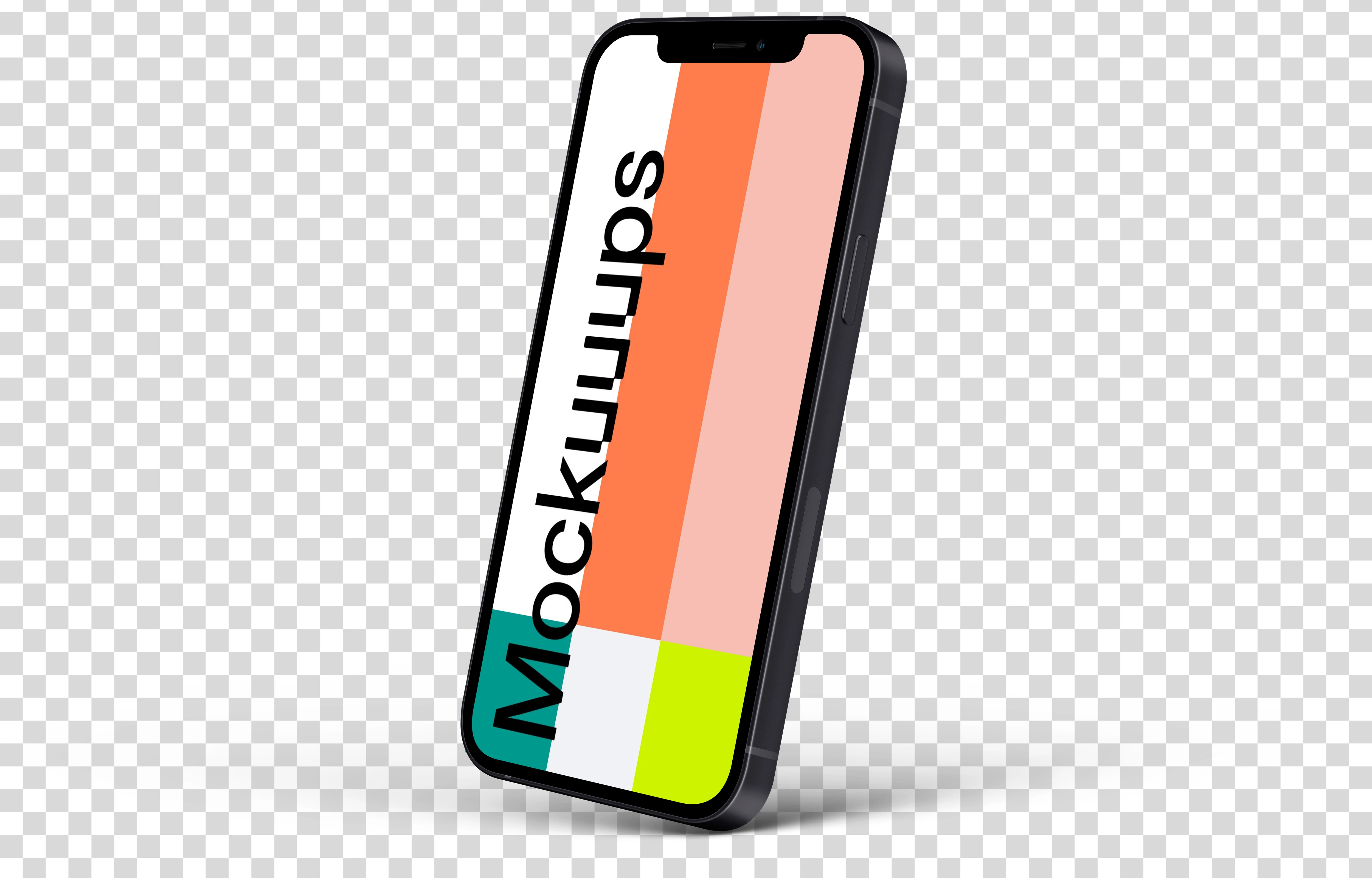 iPhone 12 Mockup (Perspective Right)