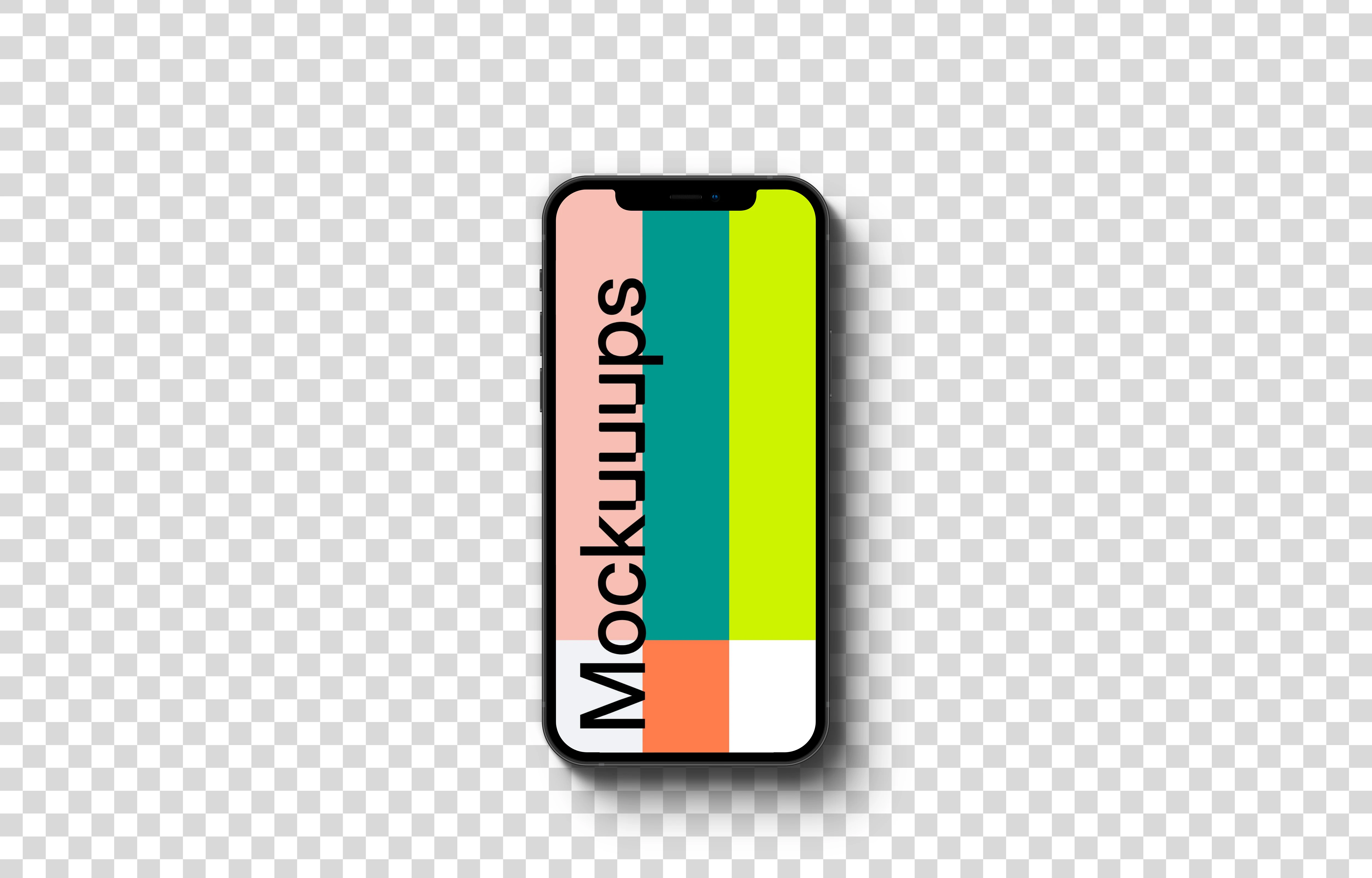 iPhone 12 mockup (Short Shadow)