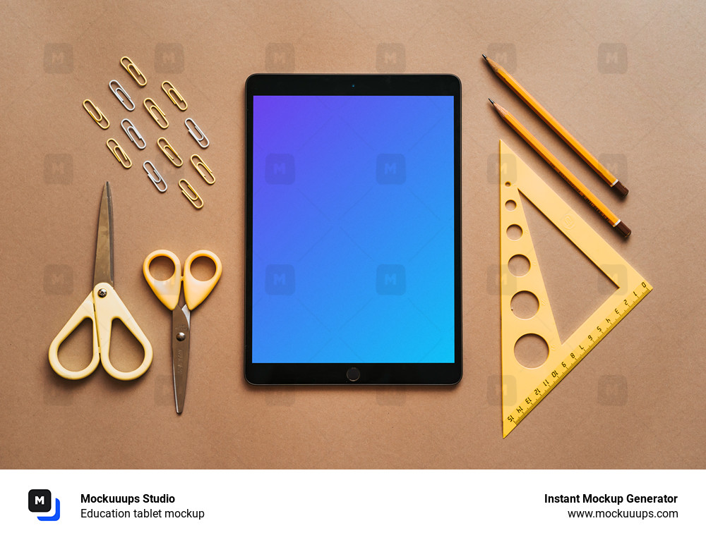 Education tablet mockup