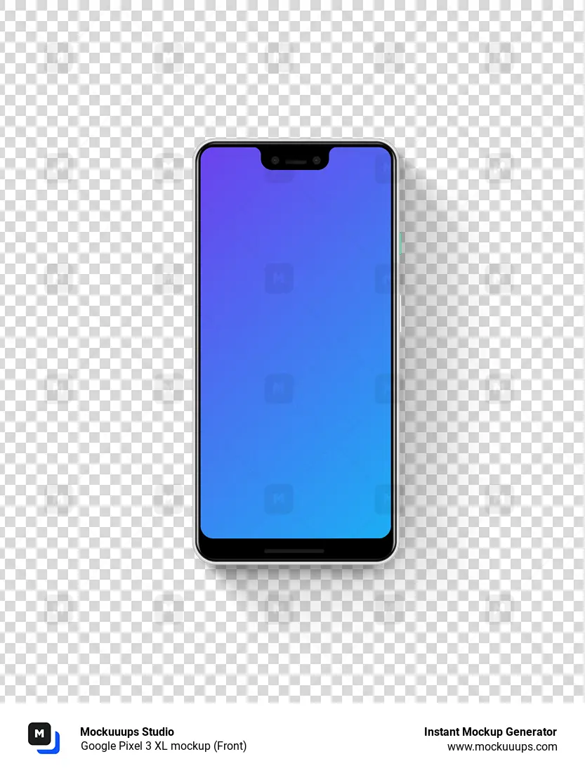 Google Pixel 3 XL mockup (Front)