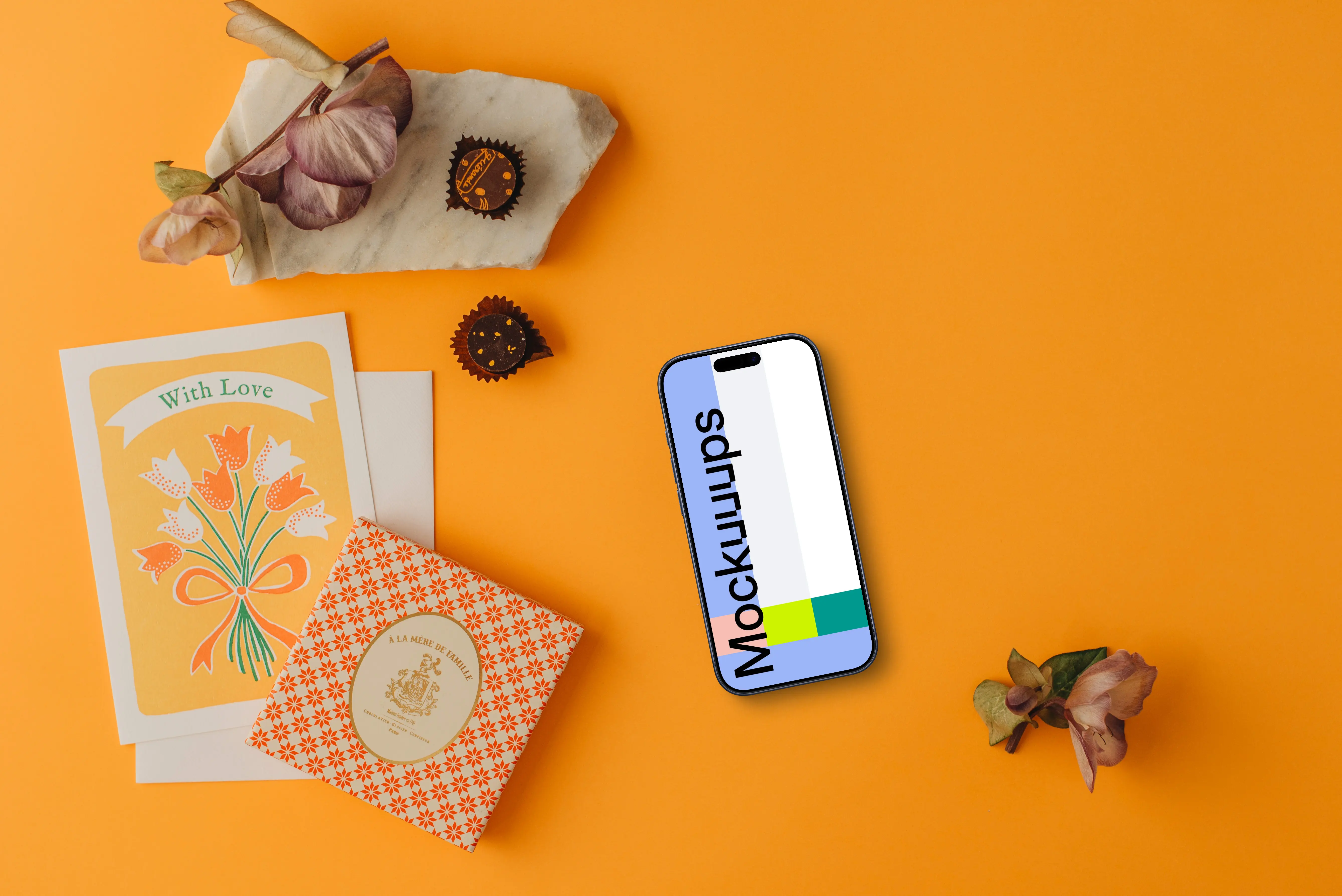 Colorful mockup for Mother’s day