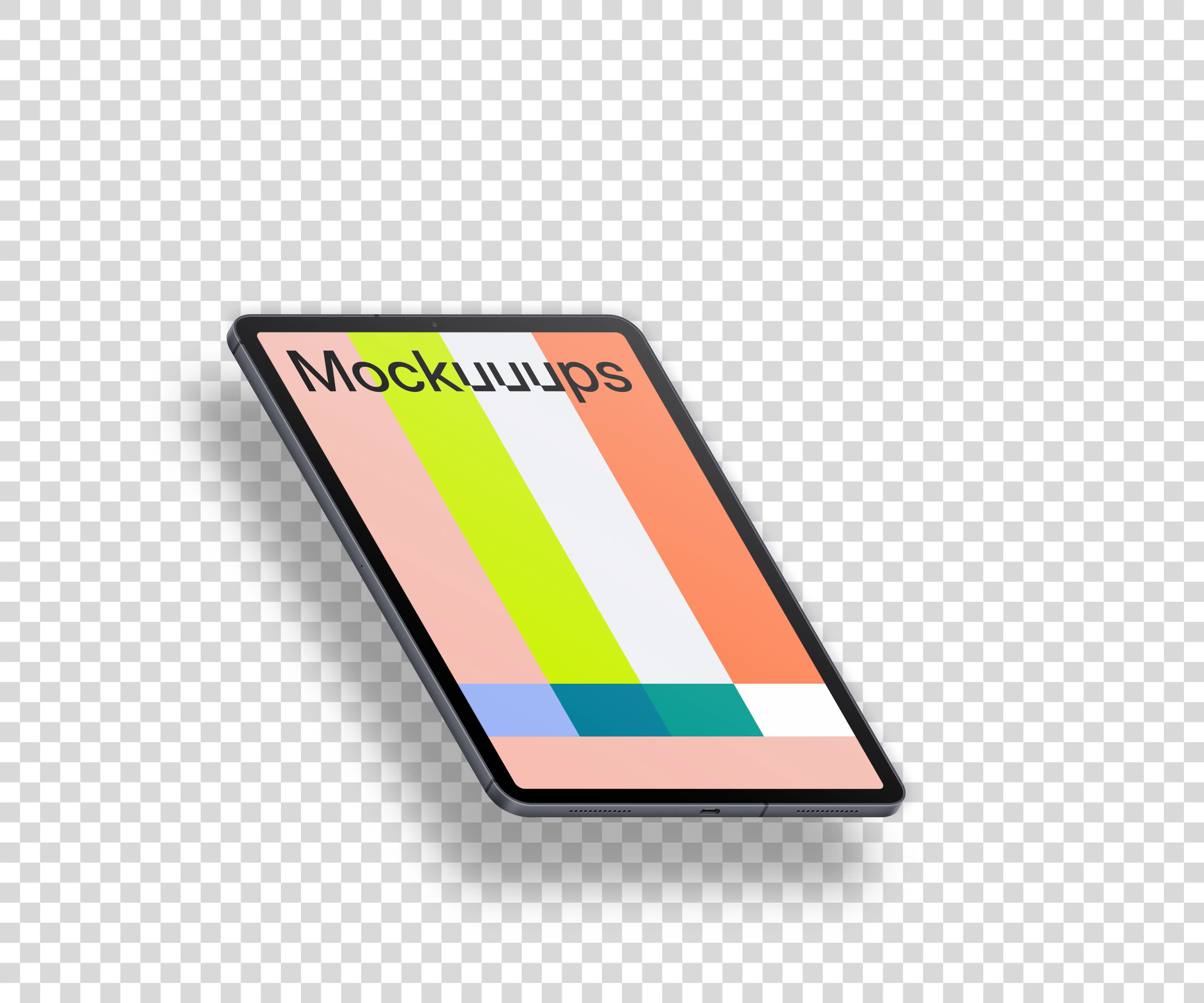Floating iPad Pro mockup (Left)