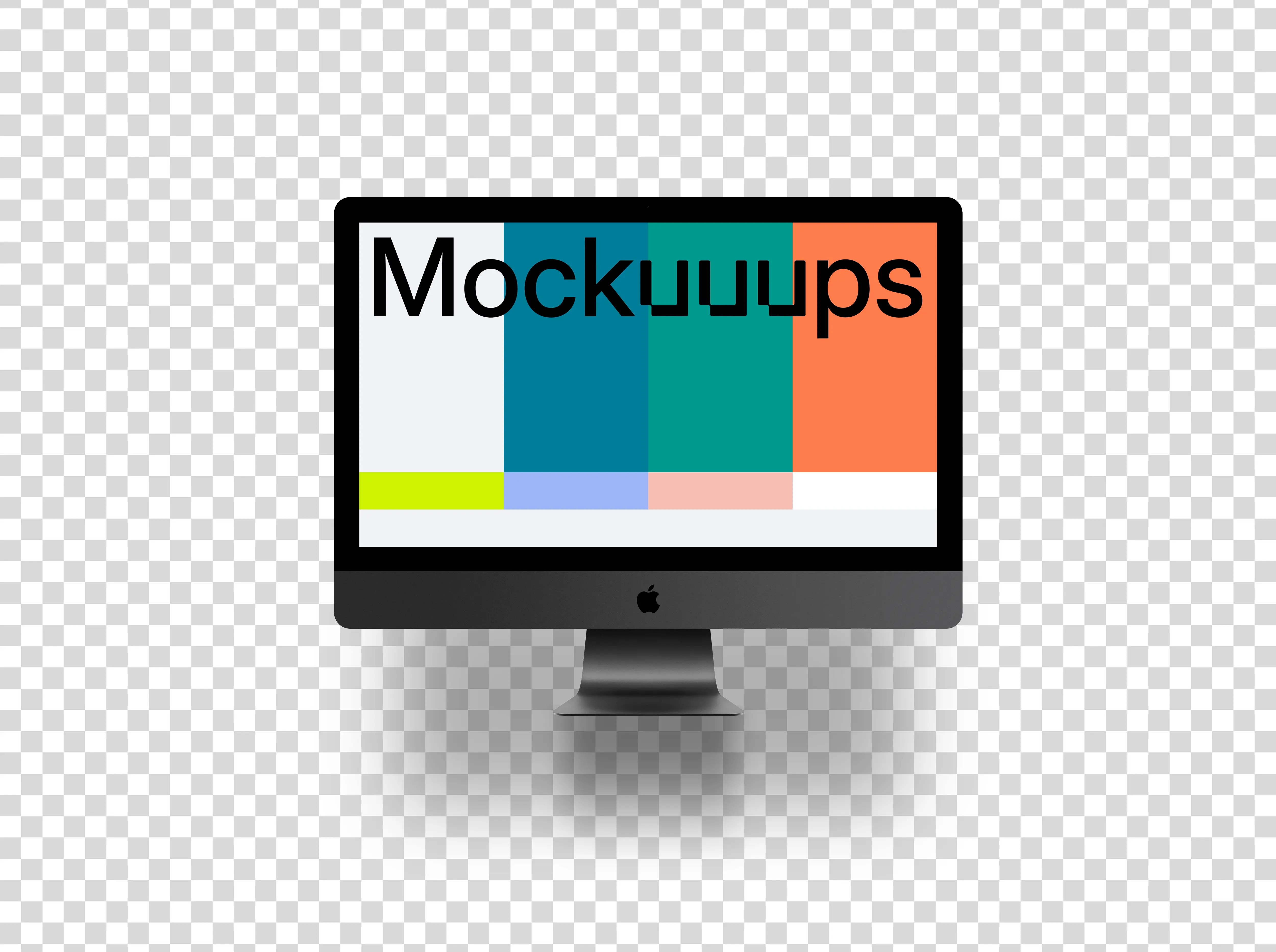 iMac Pro mockup (Floating Shadow)