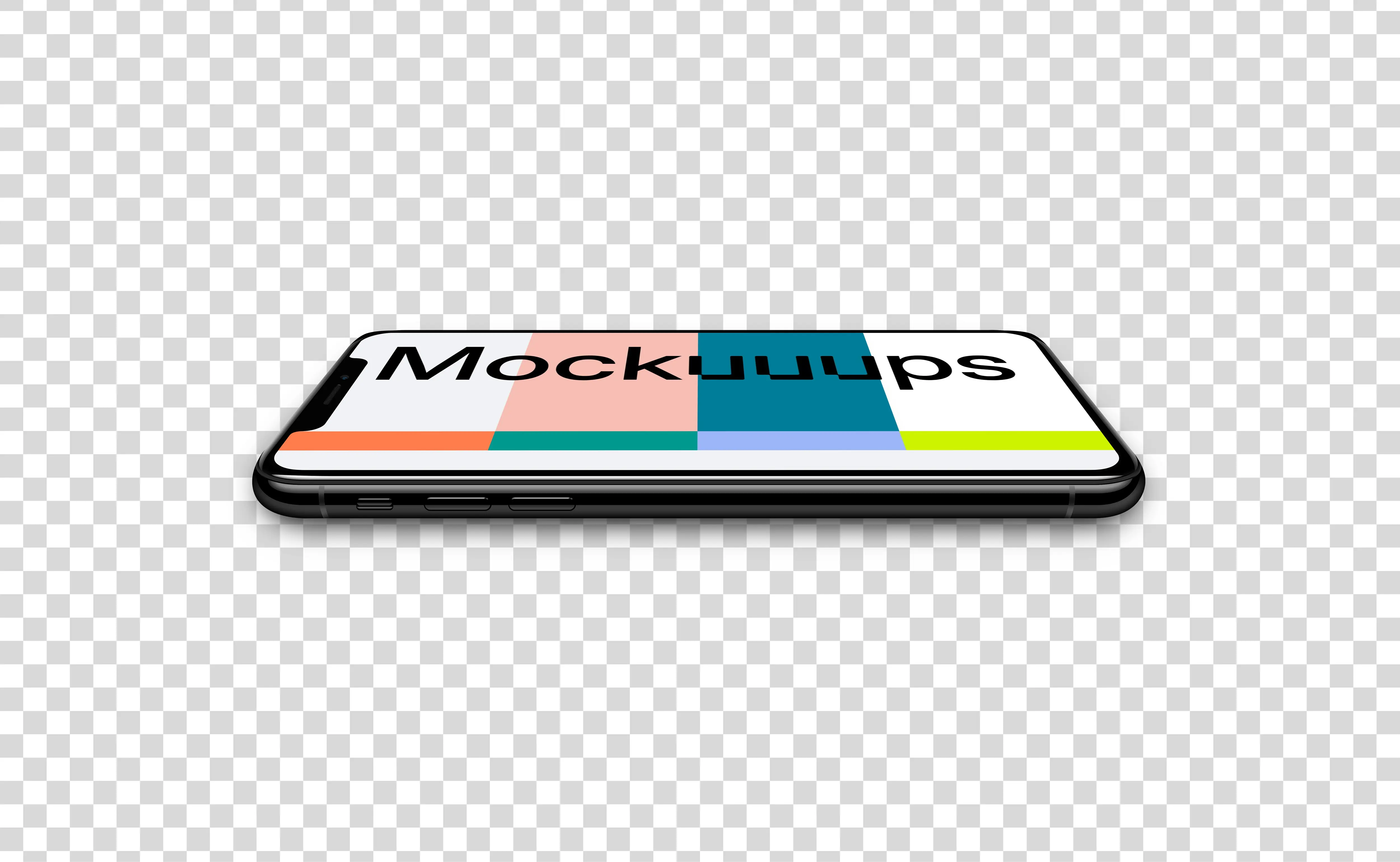 iPhone XS Perspective Landscape mockup