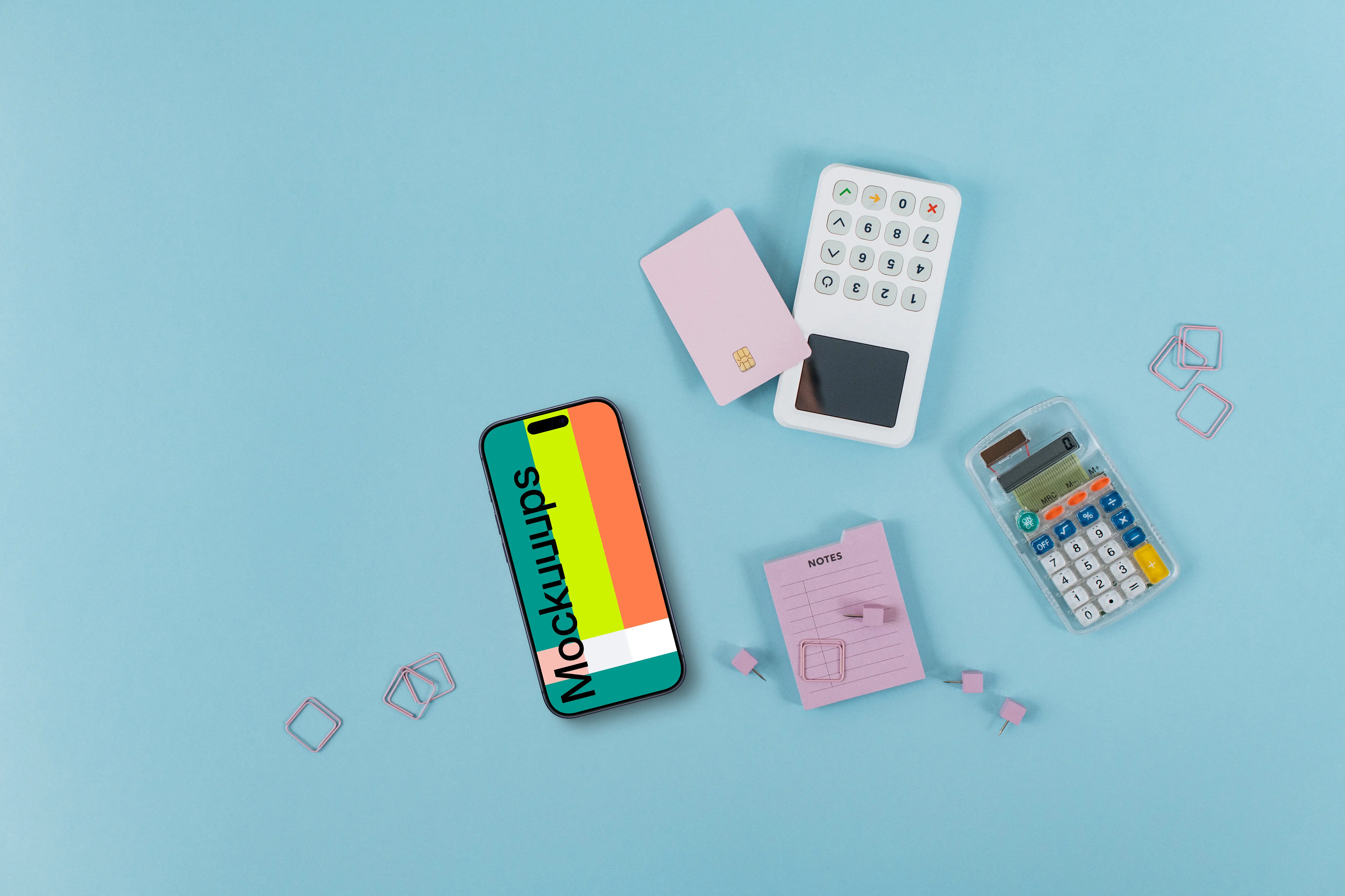 Modern e-commerce payment themed iPhone mockup