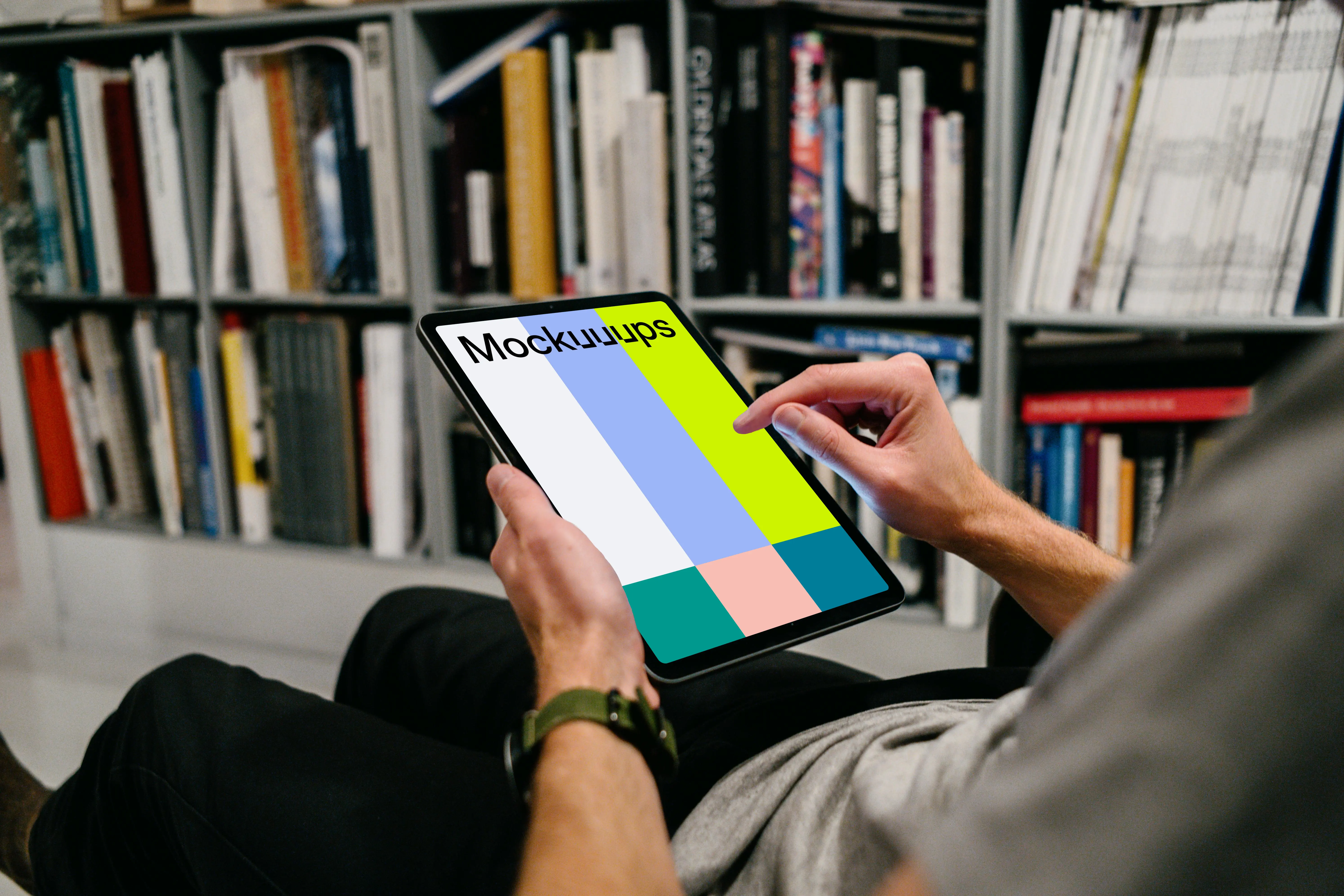 Pad Air mockup in a user’s hand