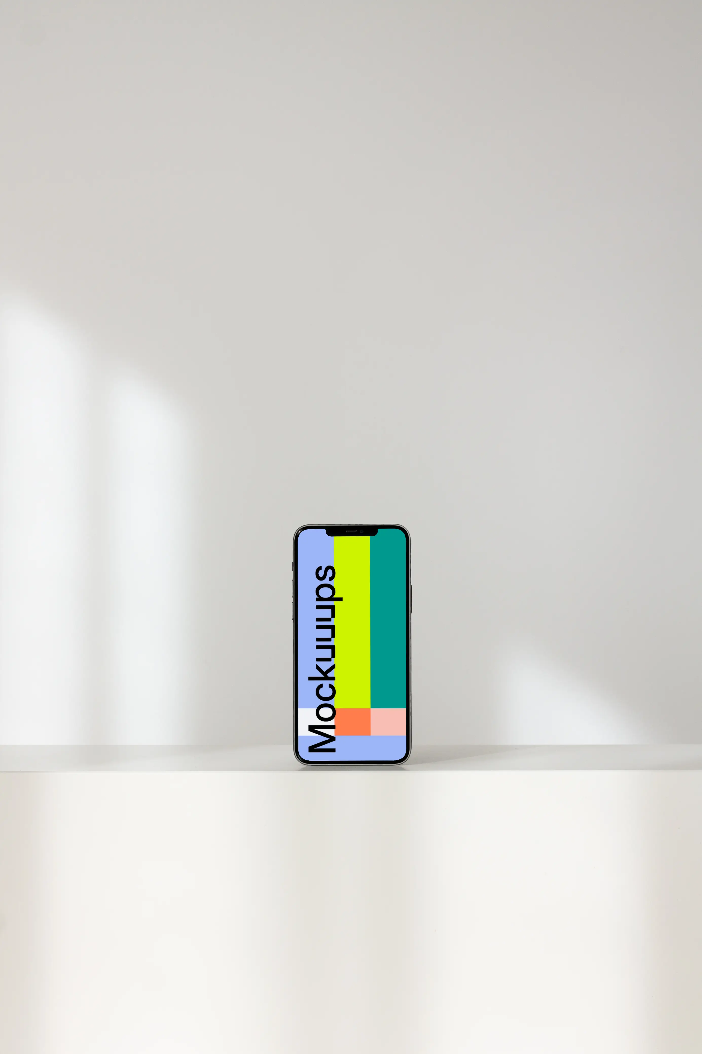 Simple iPhone mockup on a white background