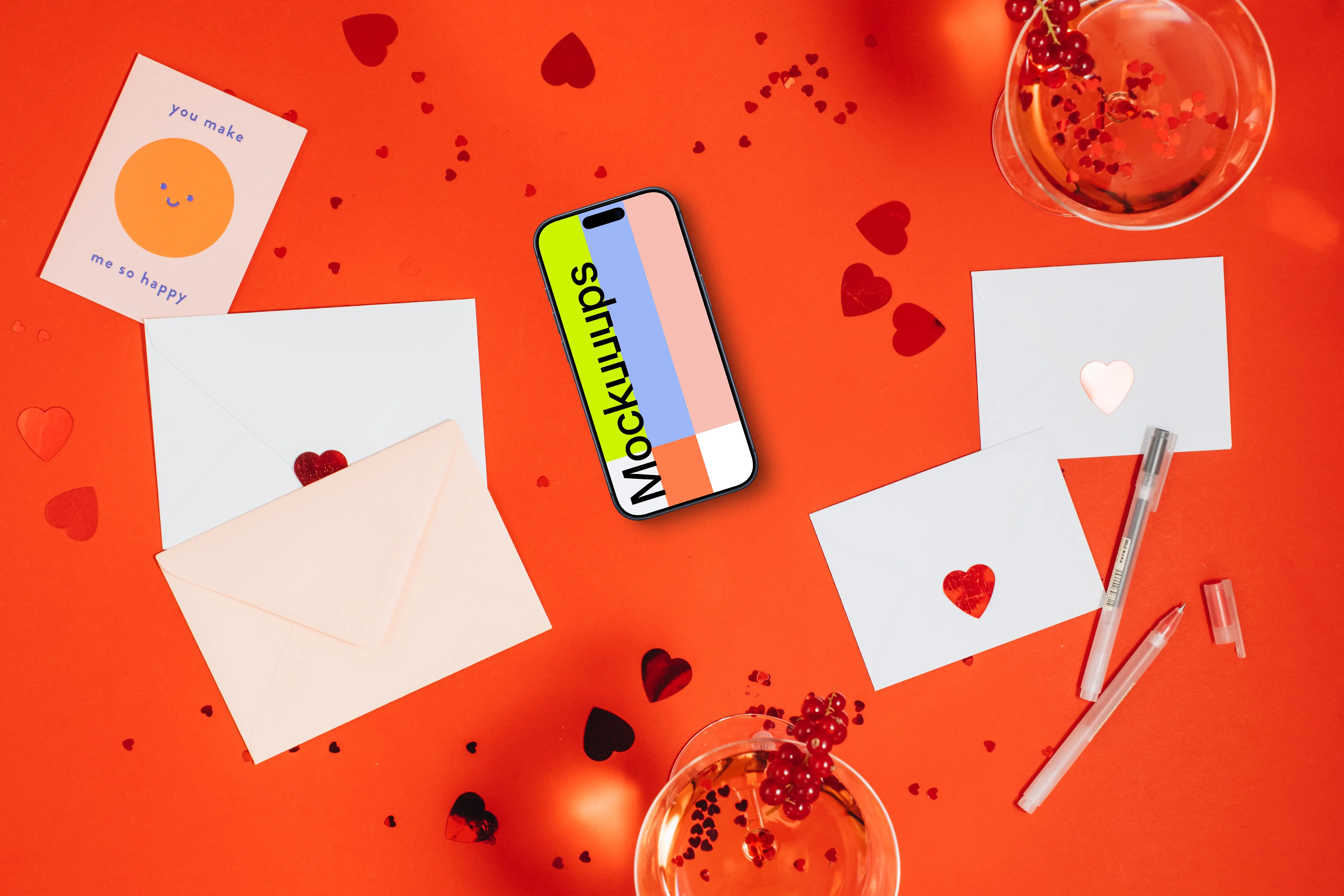 Valentine’s Day Smartphone Mockup