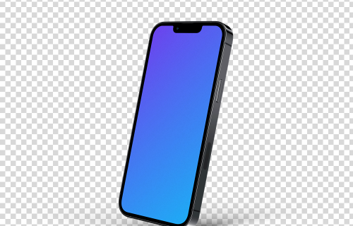 iPhone 13 Pro Mockup (Perspectiva à direita)