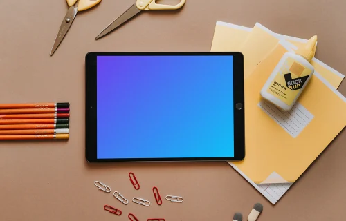 Tablet school mockup