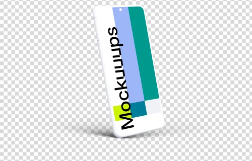 Samsung Galaxy S21 Clay Mockup (Perspective Left)