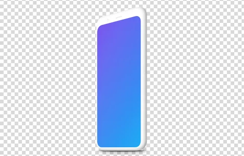 Clay Google Pixel 4 Mockup (Perspective Stand Right)