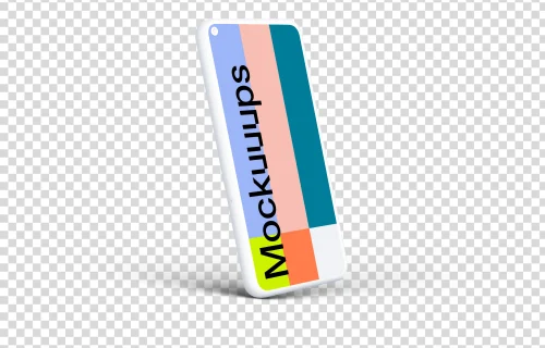 Google Pixel 5 Clay Mockup (Perspective Left)