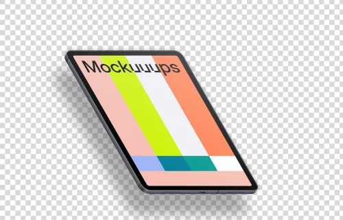 Floating iPad Pro mockup (Left)