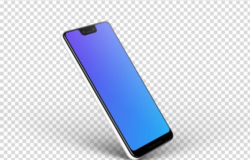 Google Pixel 3 XL Stand Rotated mockup (Left)