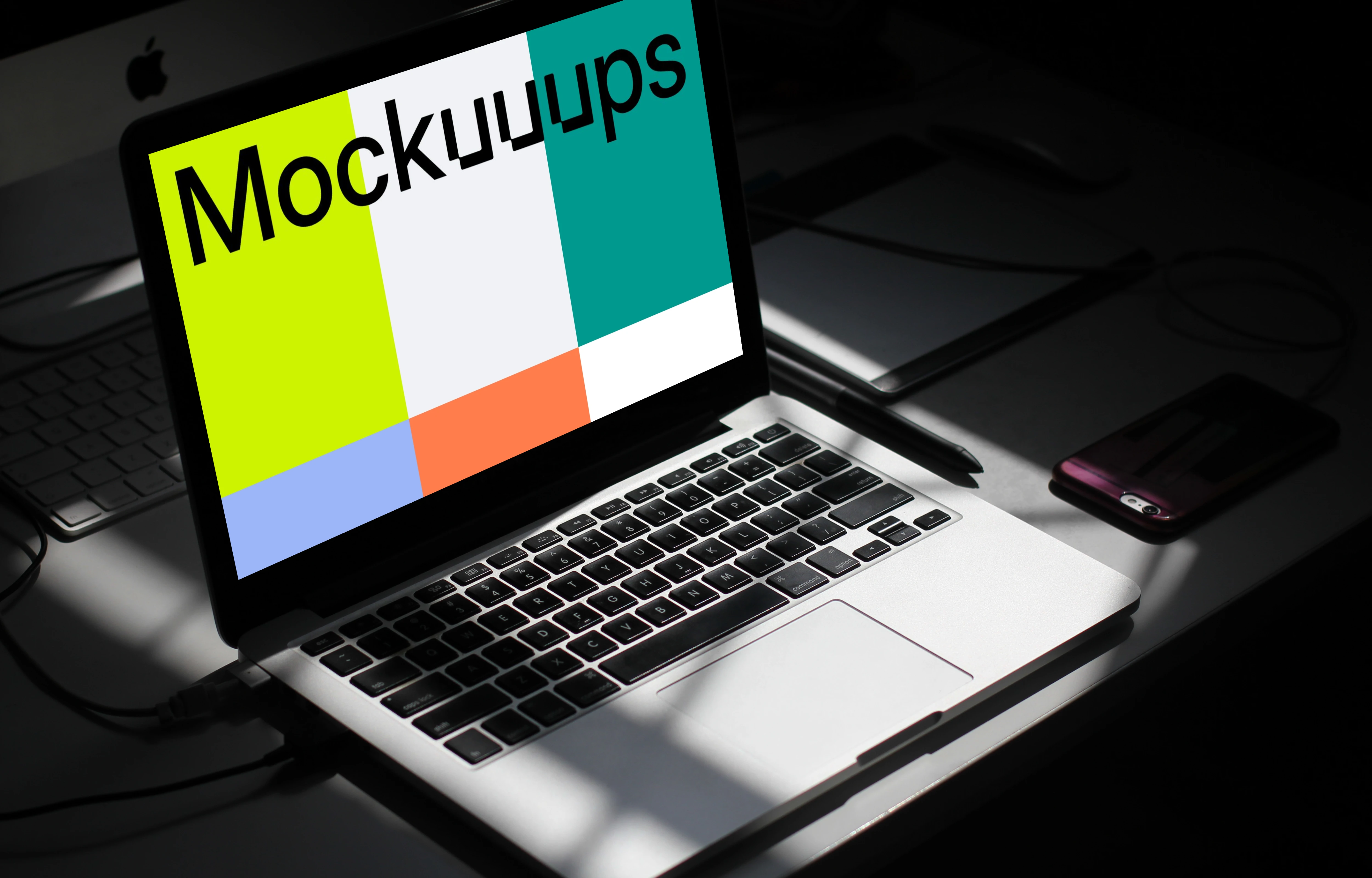 Dark MacBook Mockup