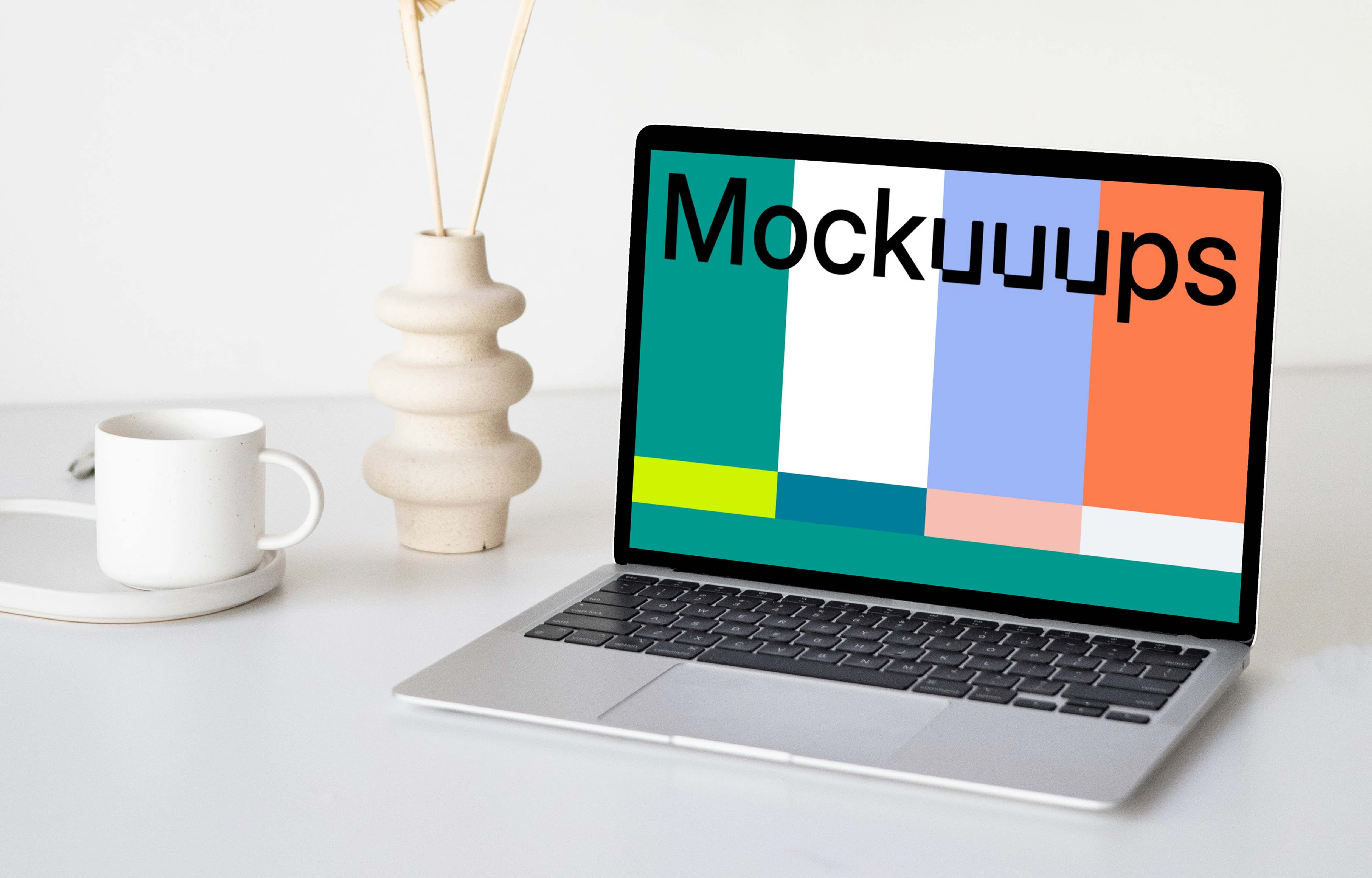 Angle MacBook mockup