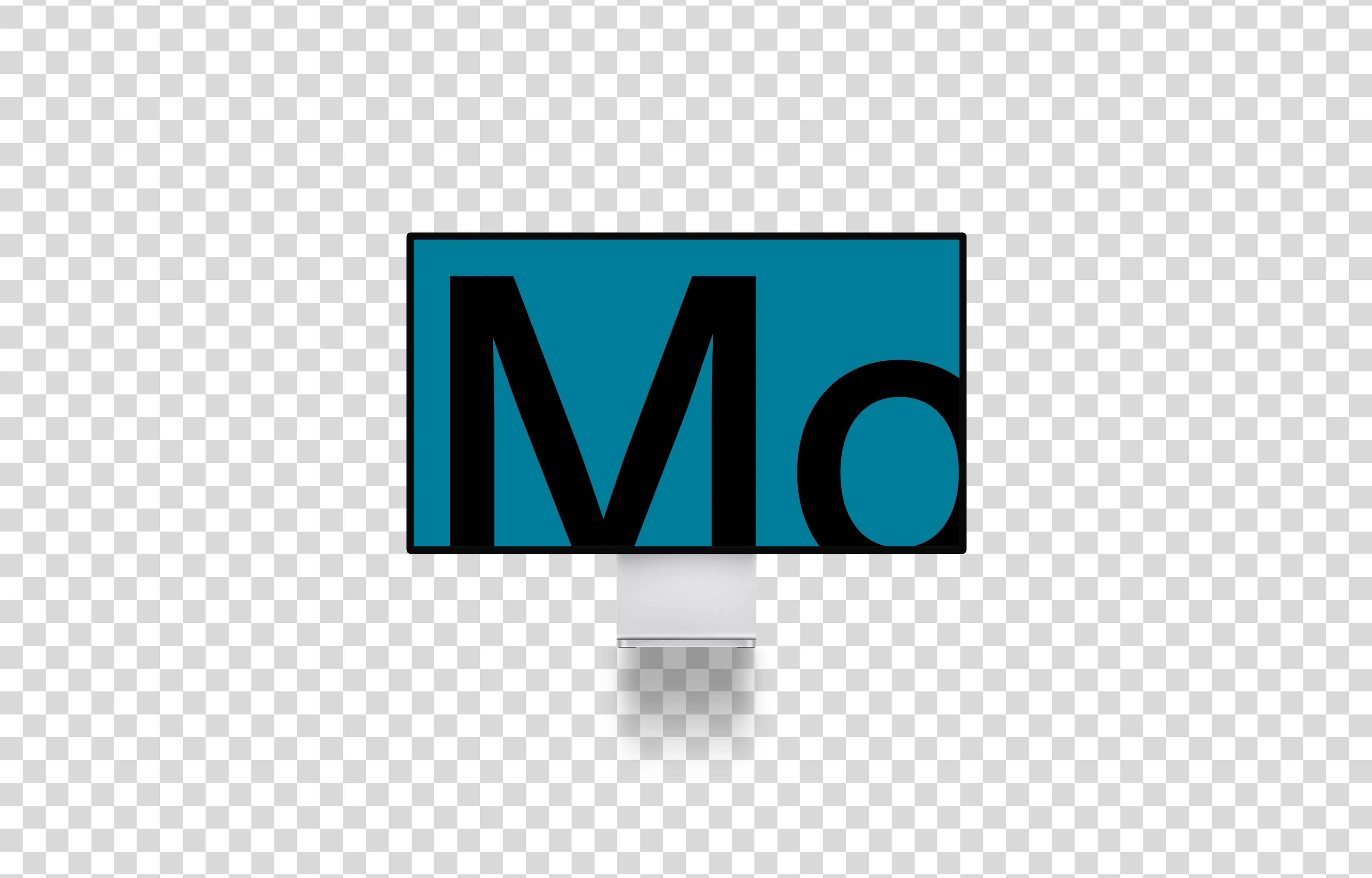 Apple Pro Display XDR mockup (Floating Shadow)