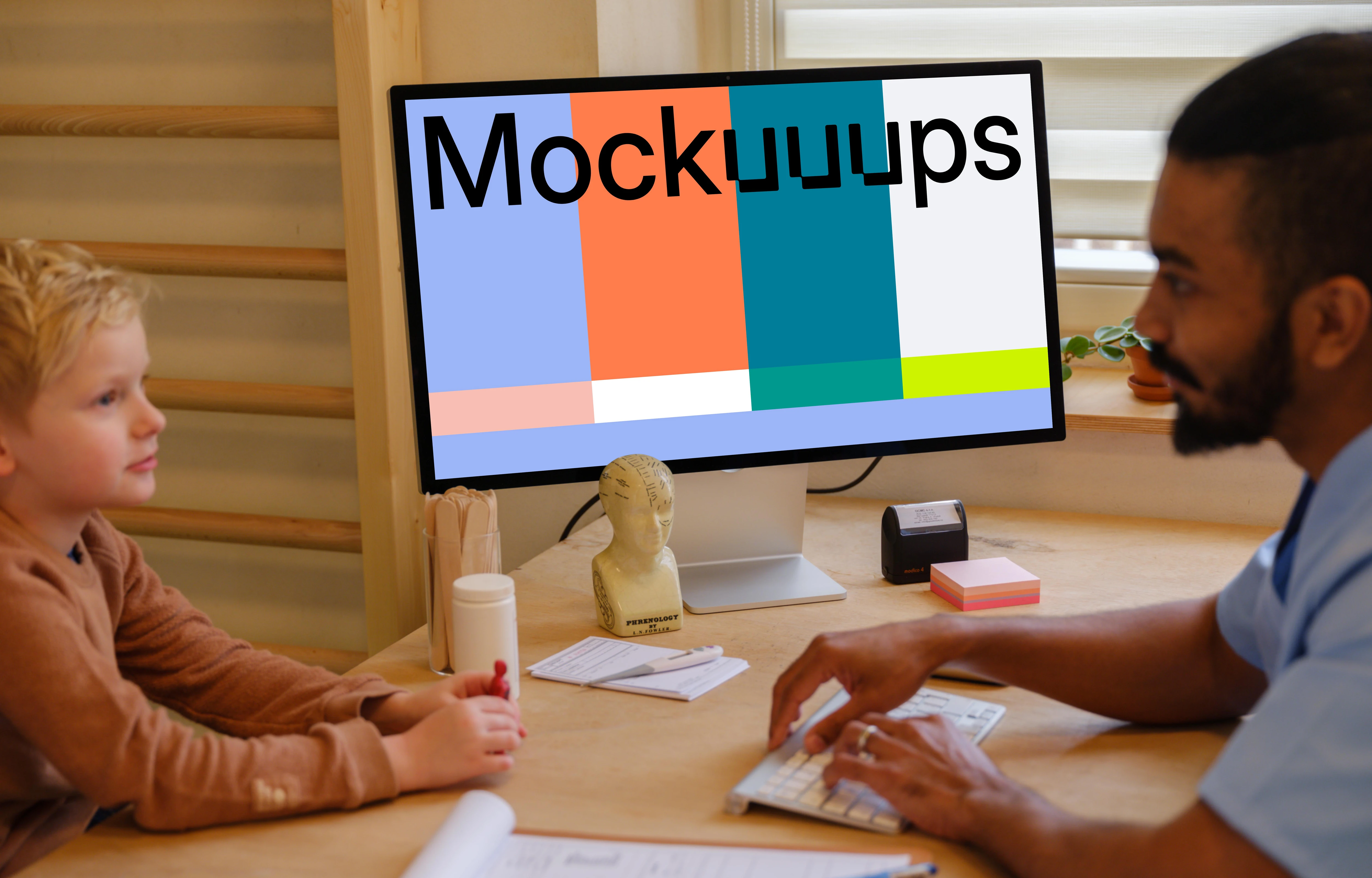 Apple Studio Display in the doctor’s office