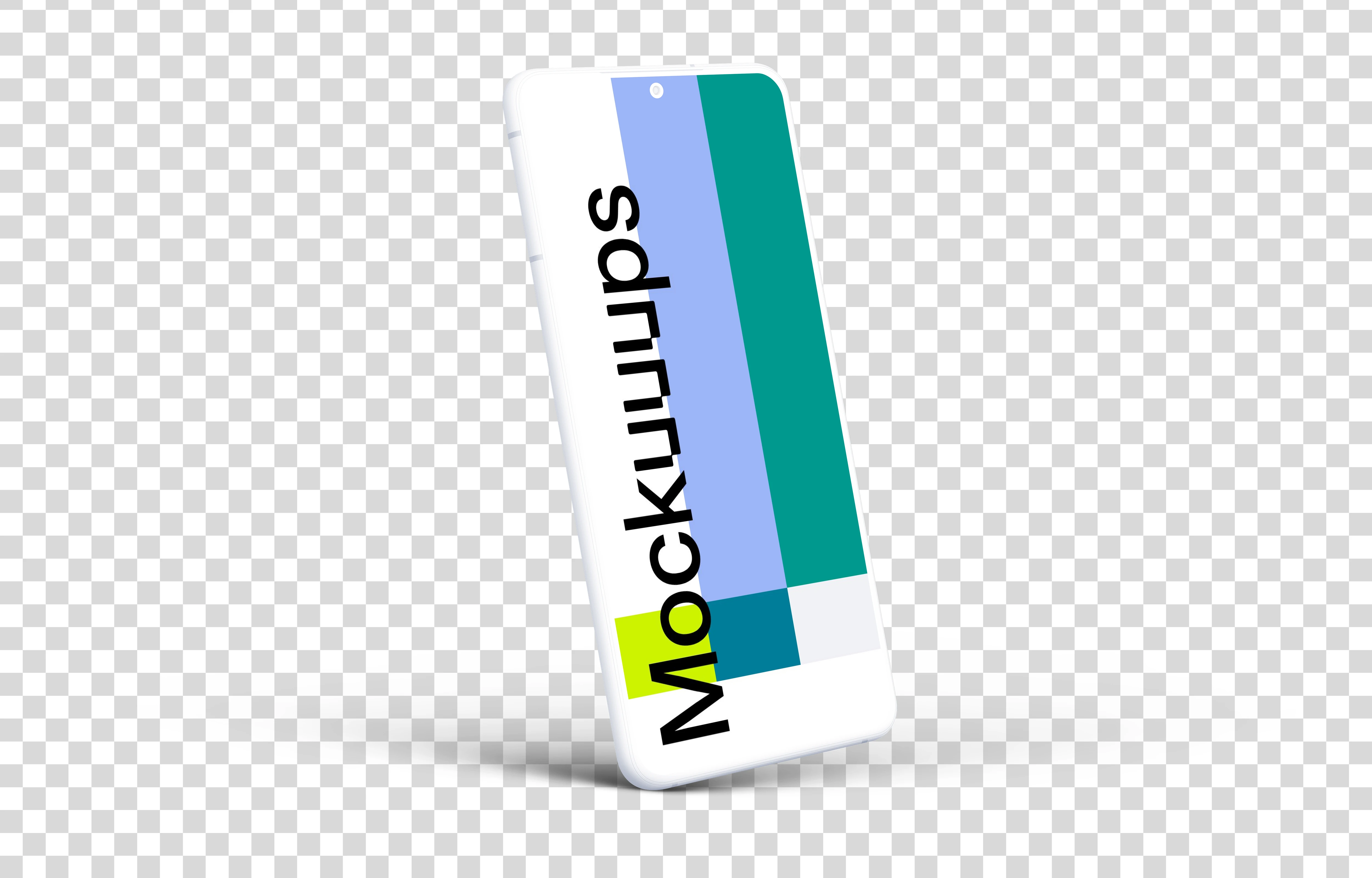 Samsung Galaxy S21 Clay Mockup (Perspective Left)