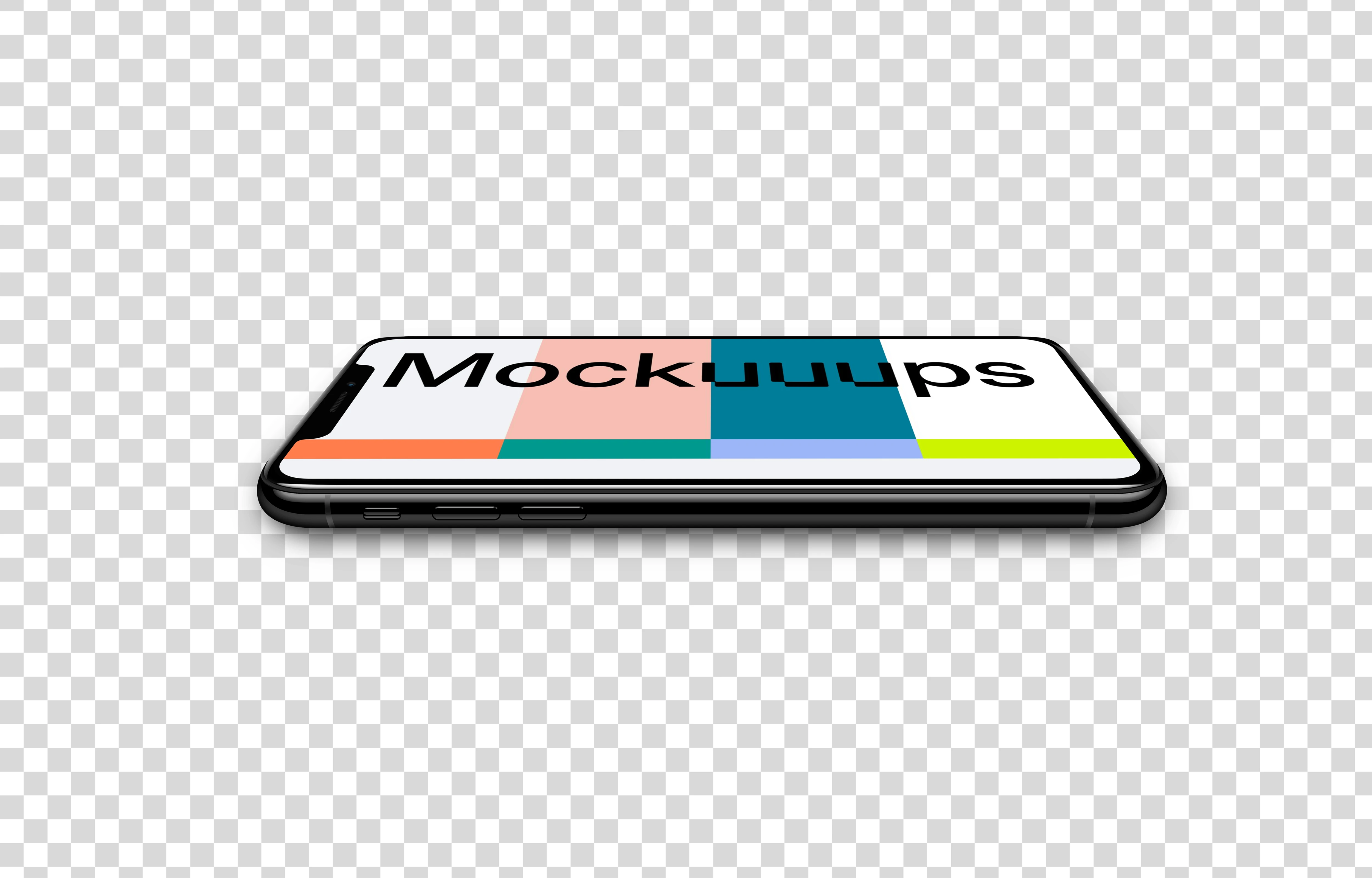 iPhone XS Perspective Landscape mockup