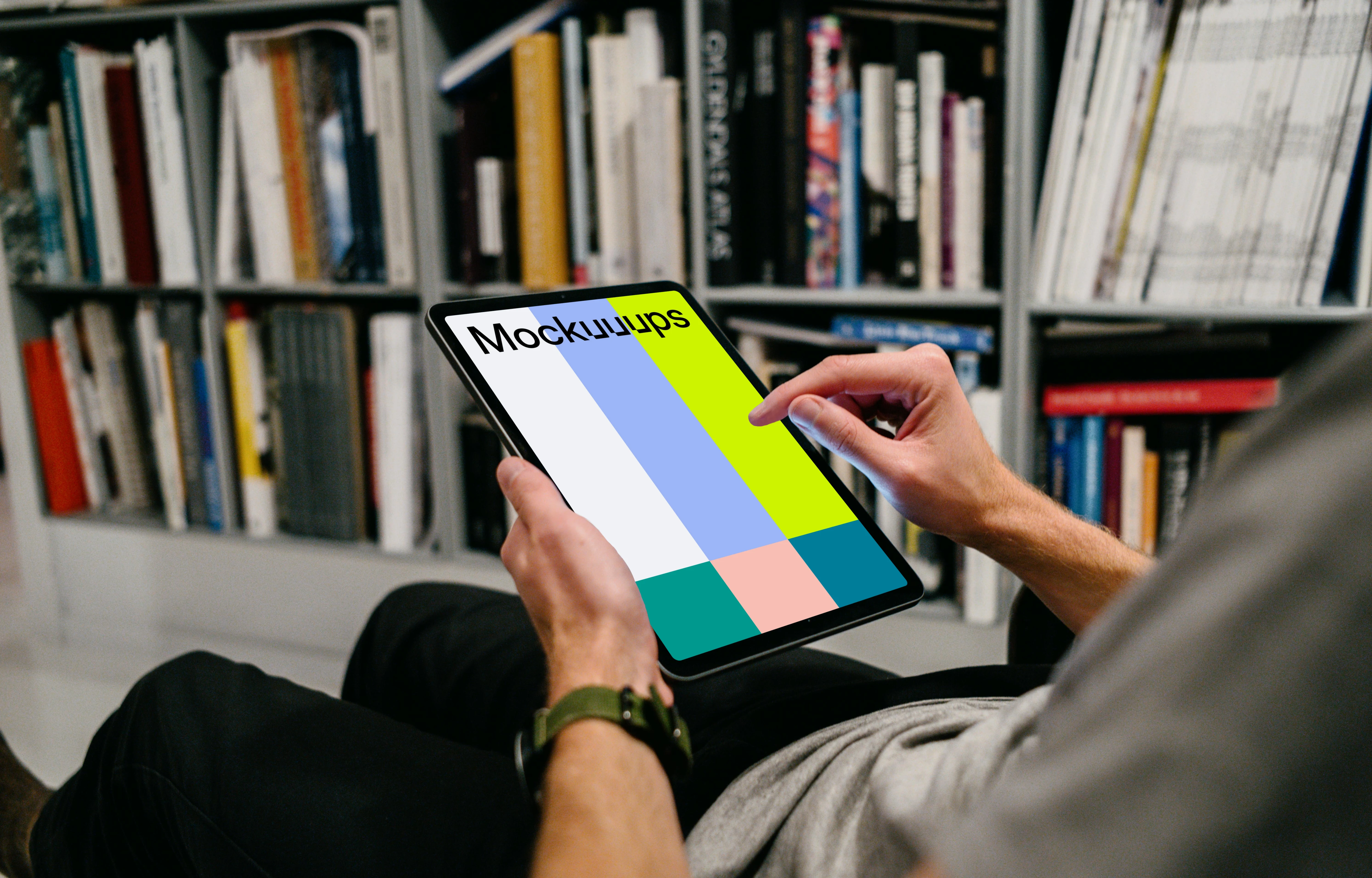 Pad Air mockup in a user’s hand