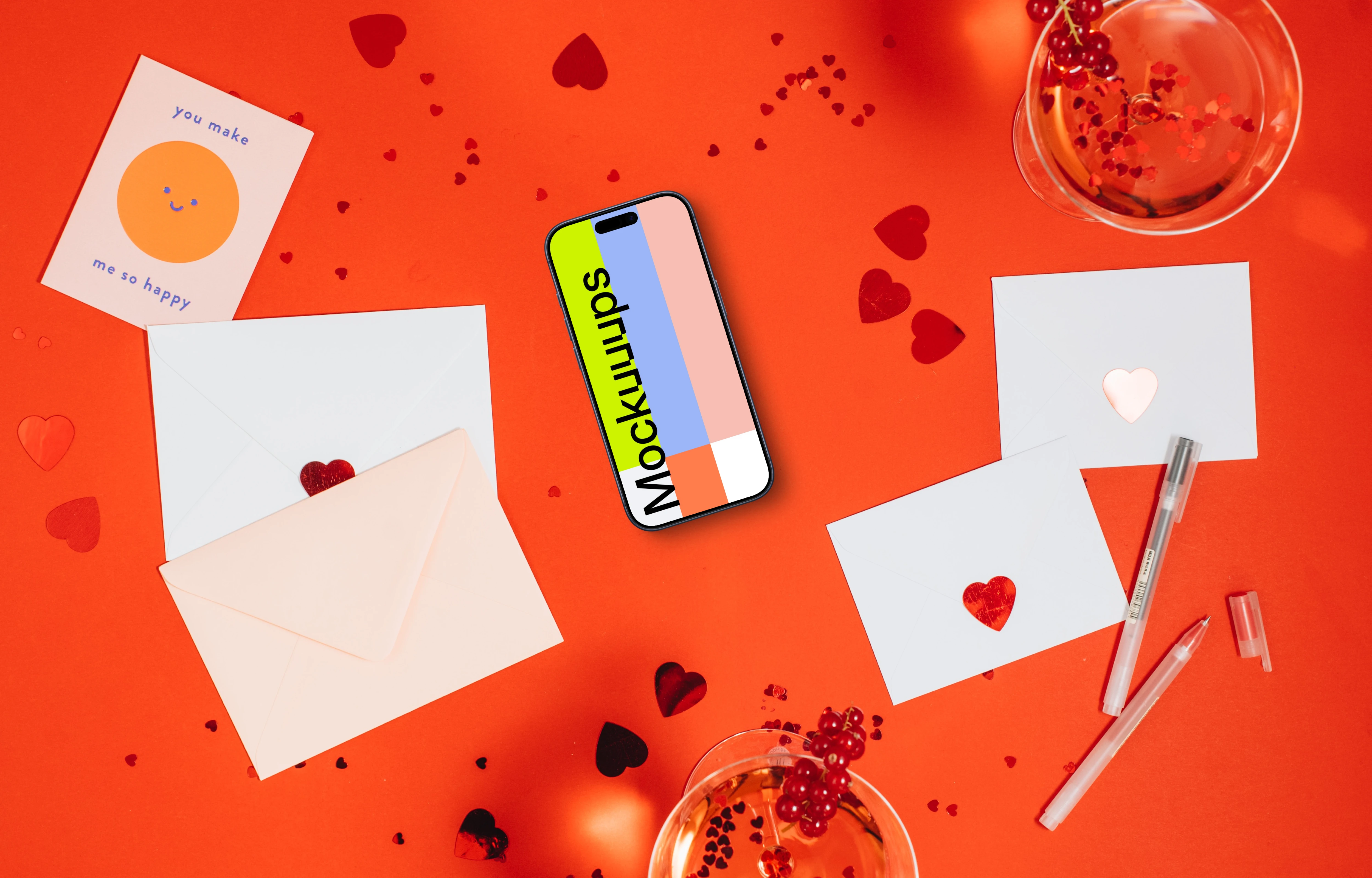 Valentine’s Day Smartphone Mockup