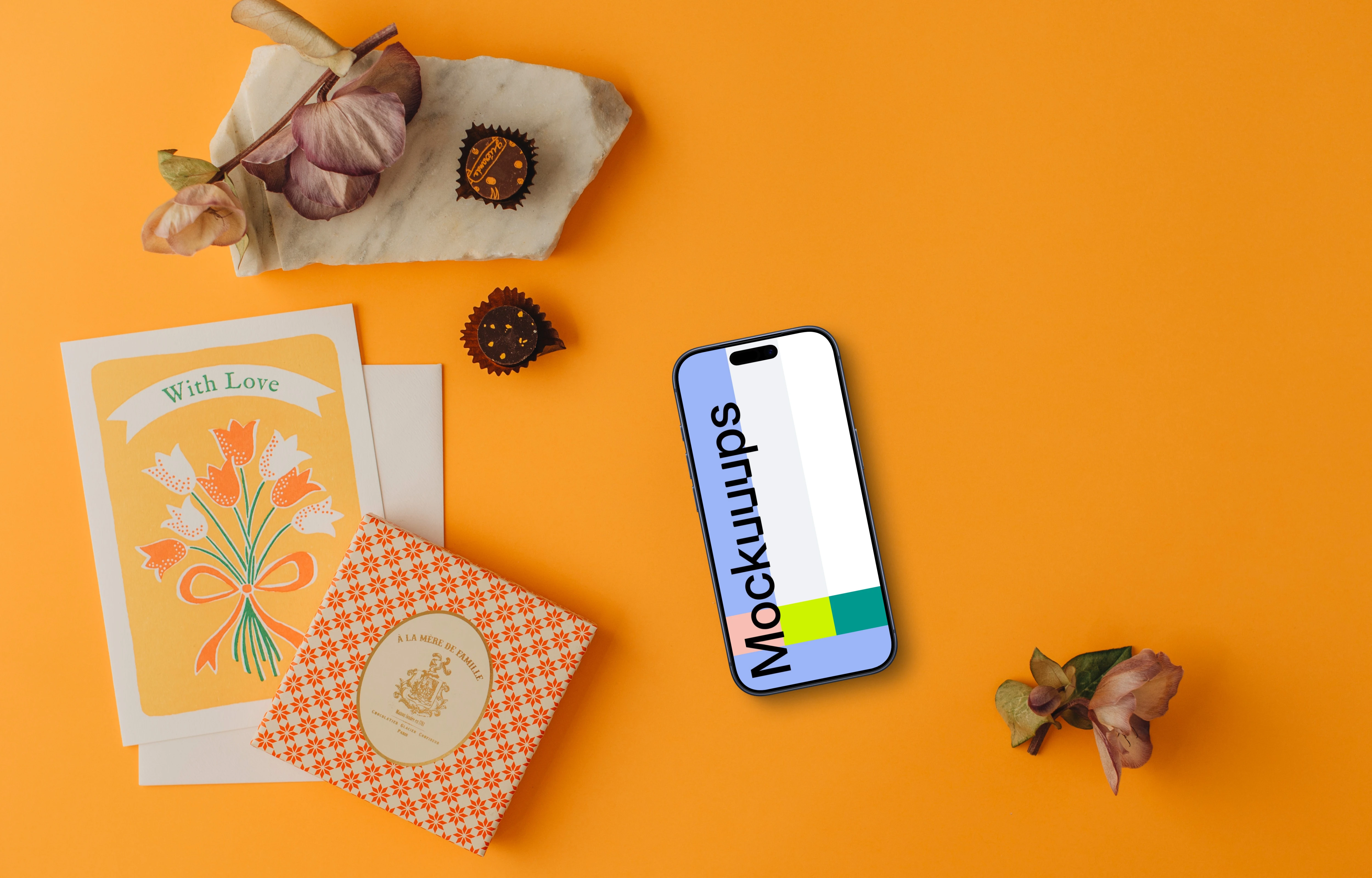 Colorful mockup for Mother’s day