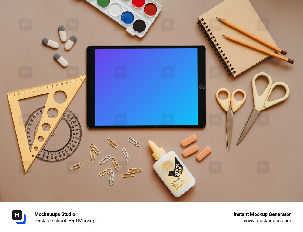 Back to school iPad Mockup