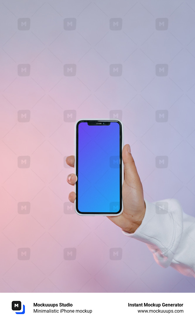 Minimalistic iPhone mockup