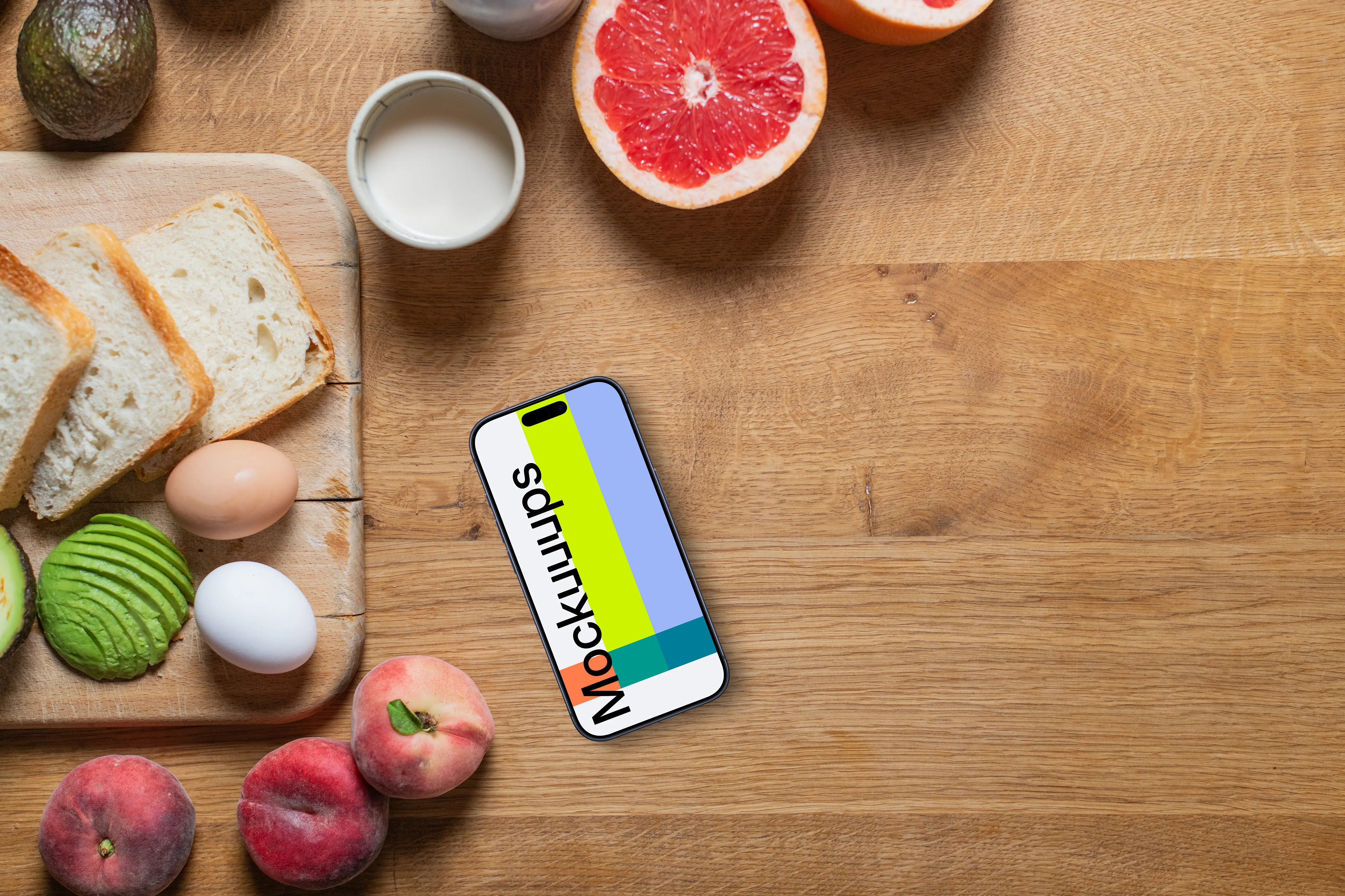 Cooking themed iPhone mockup