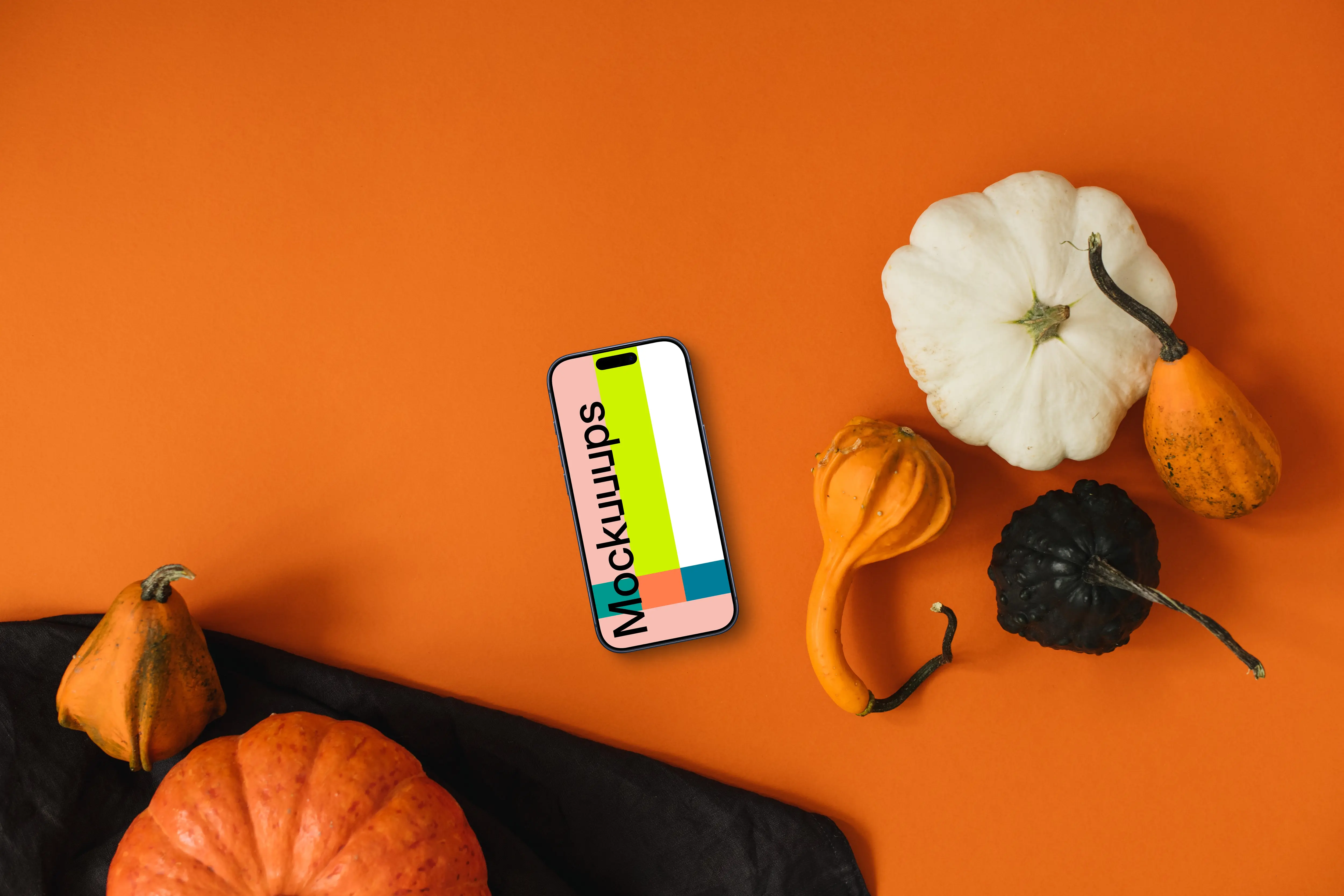 Halloween theme phone mockup