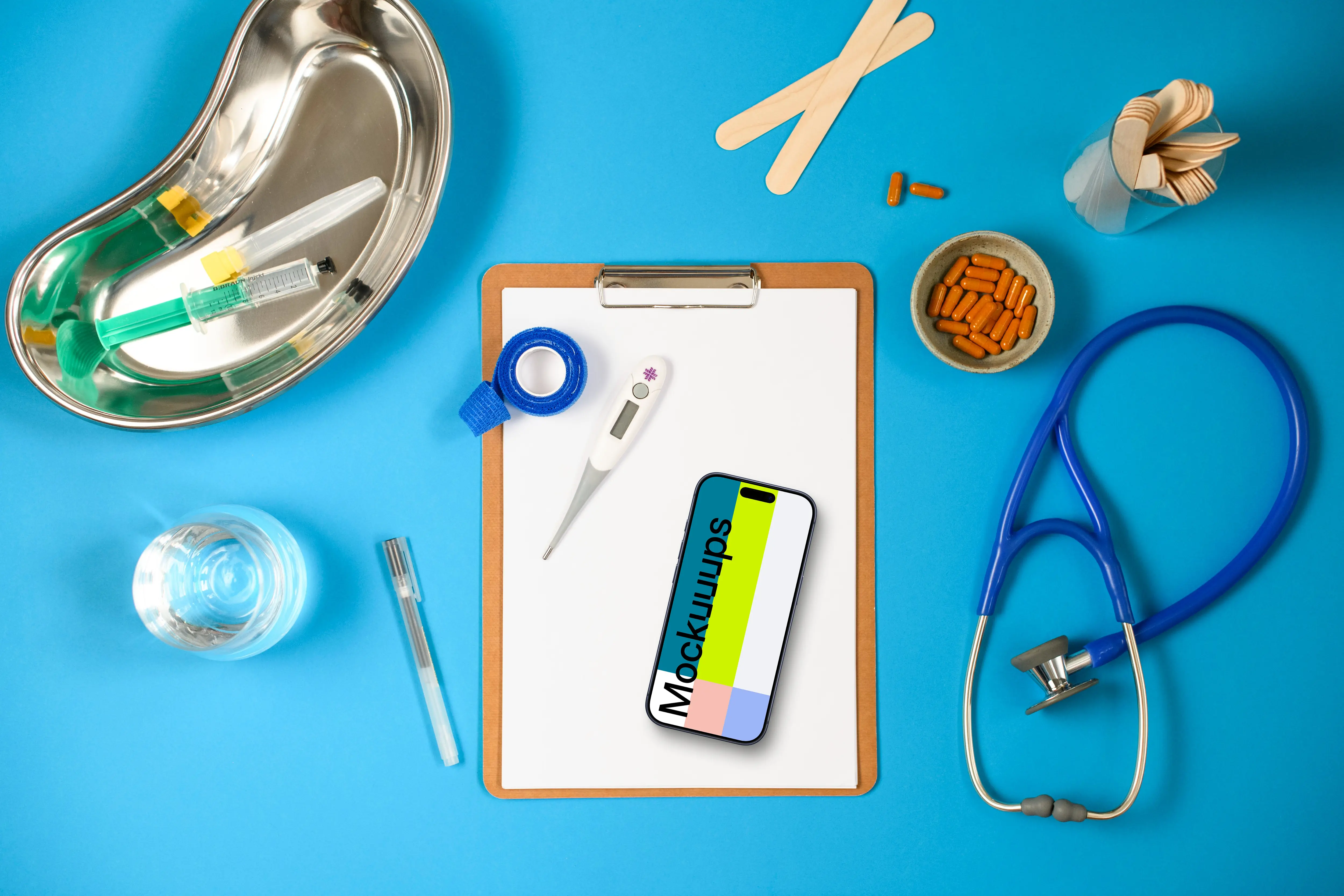 Health care themed iPhone mockup