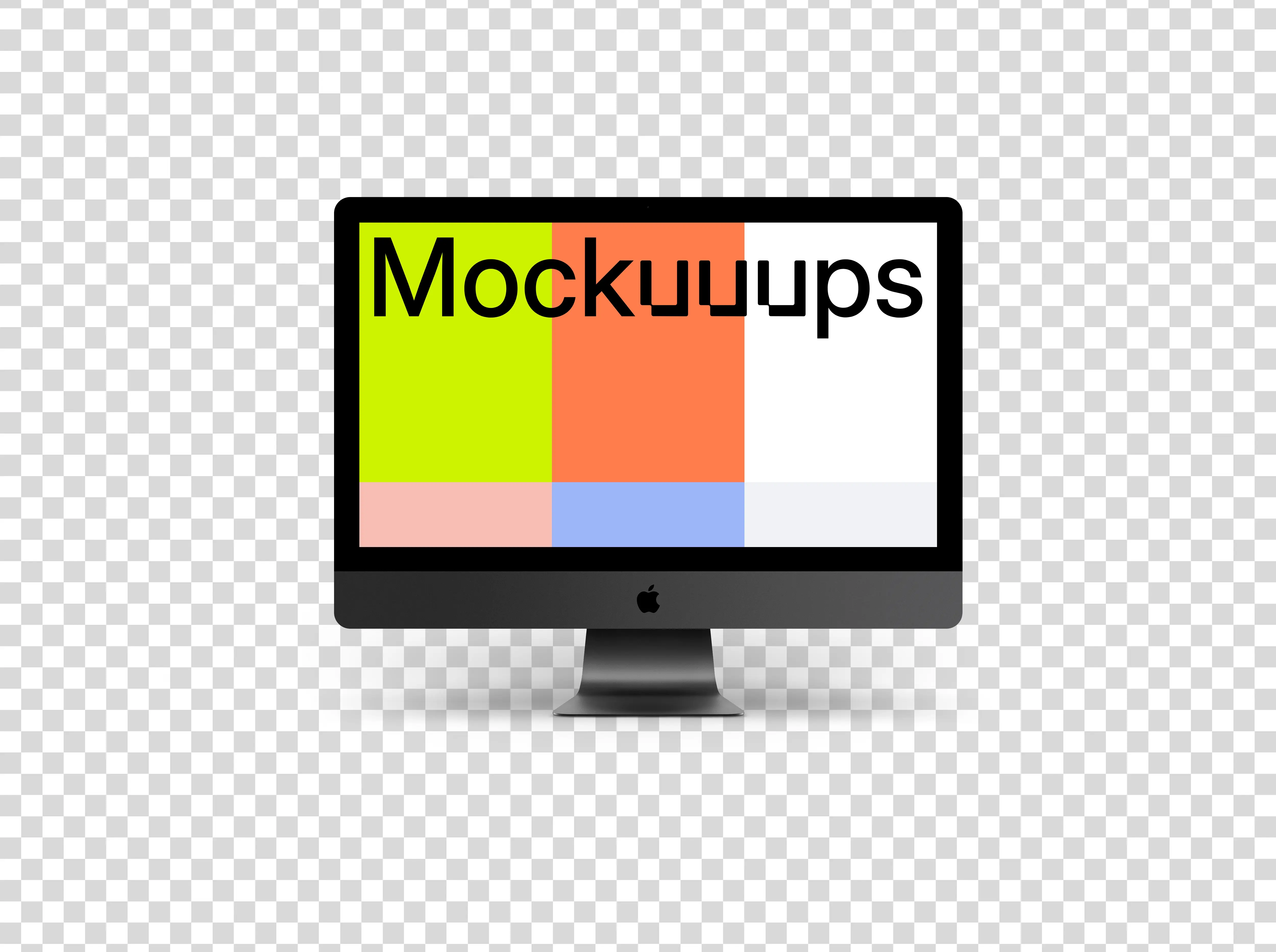 iMac Pro mockup (Floor Shadow)