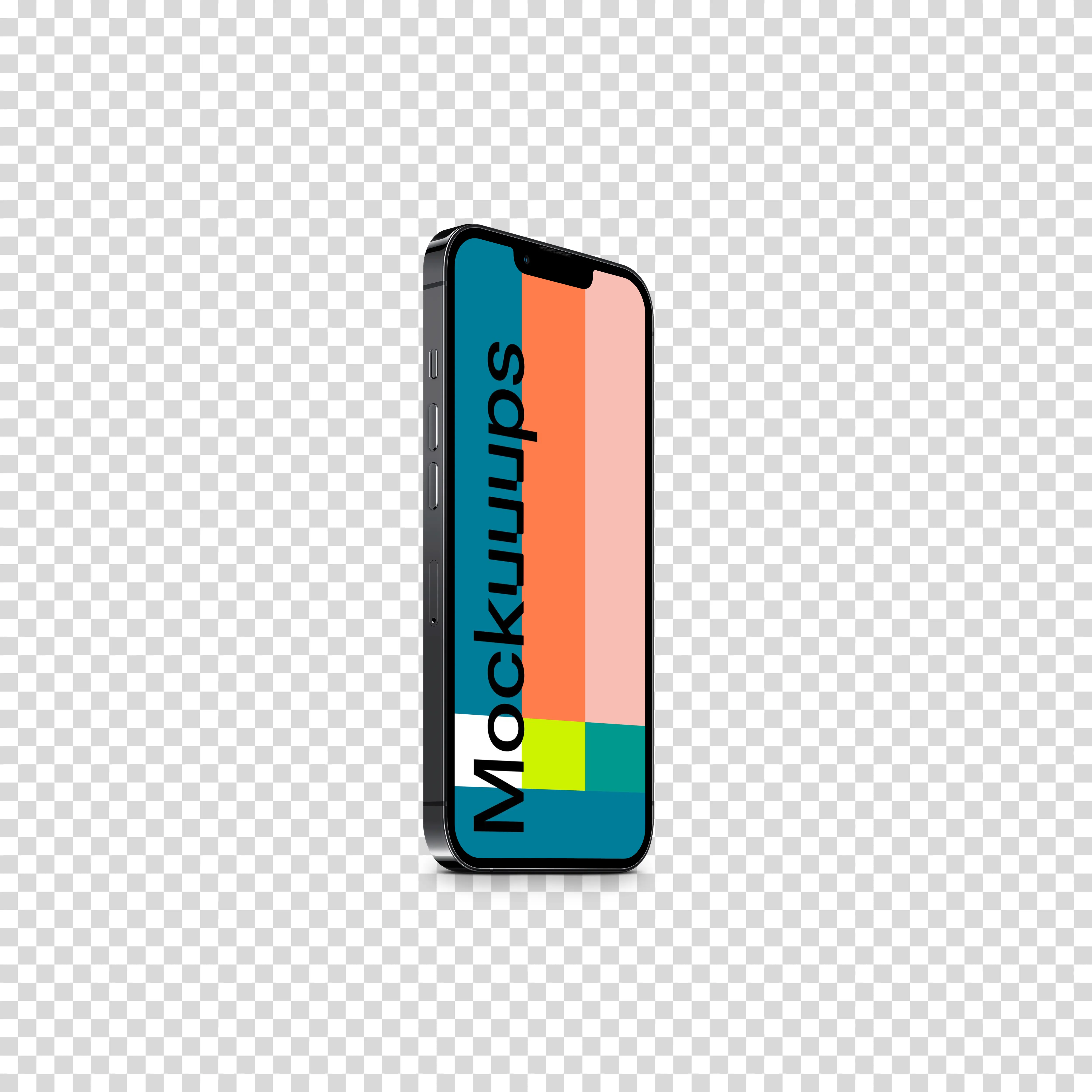 iPhone 13 Pro Mockup (Perspective Stand Left)