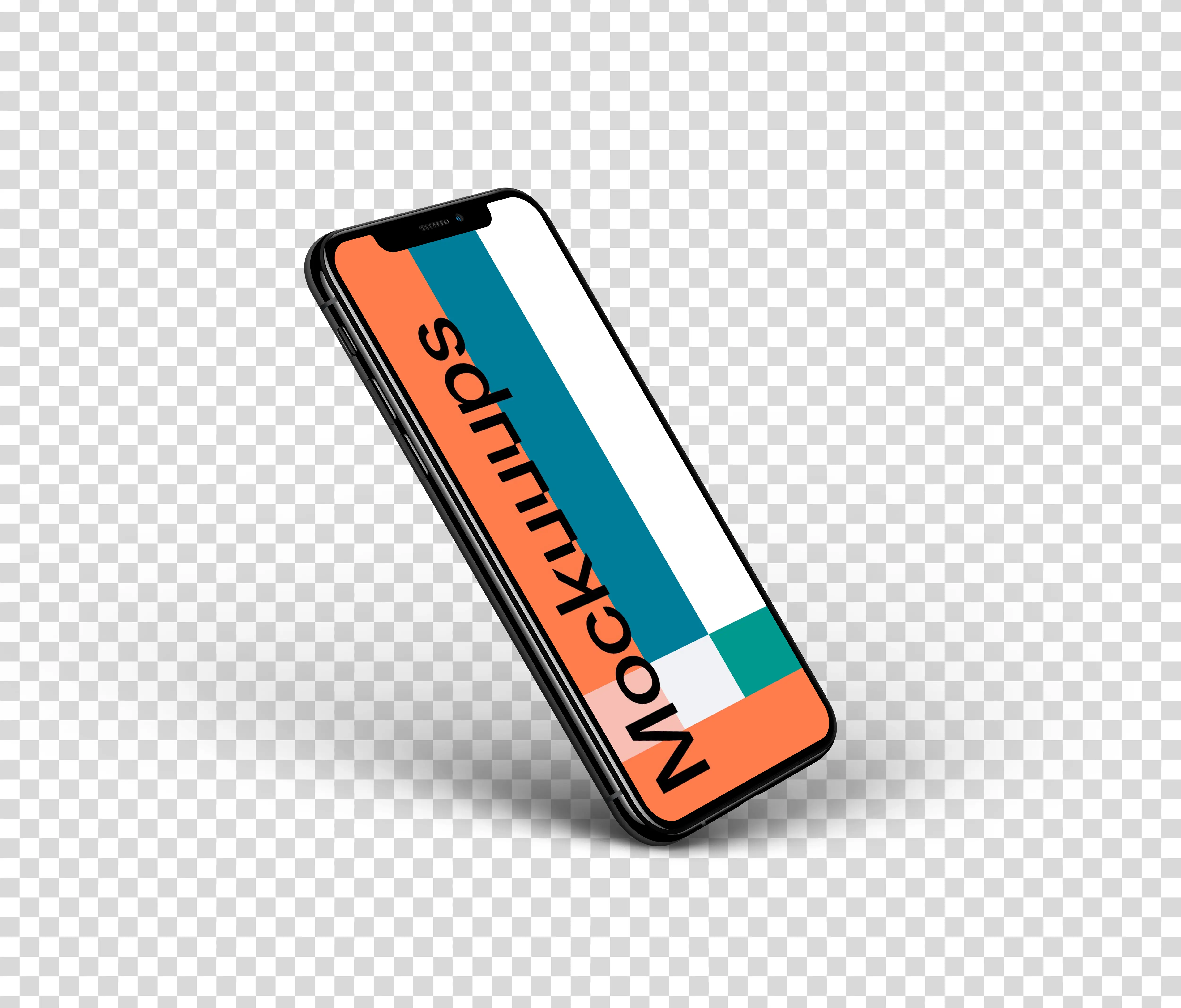 iPhone XS Perspective Style mockup (Left)