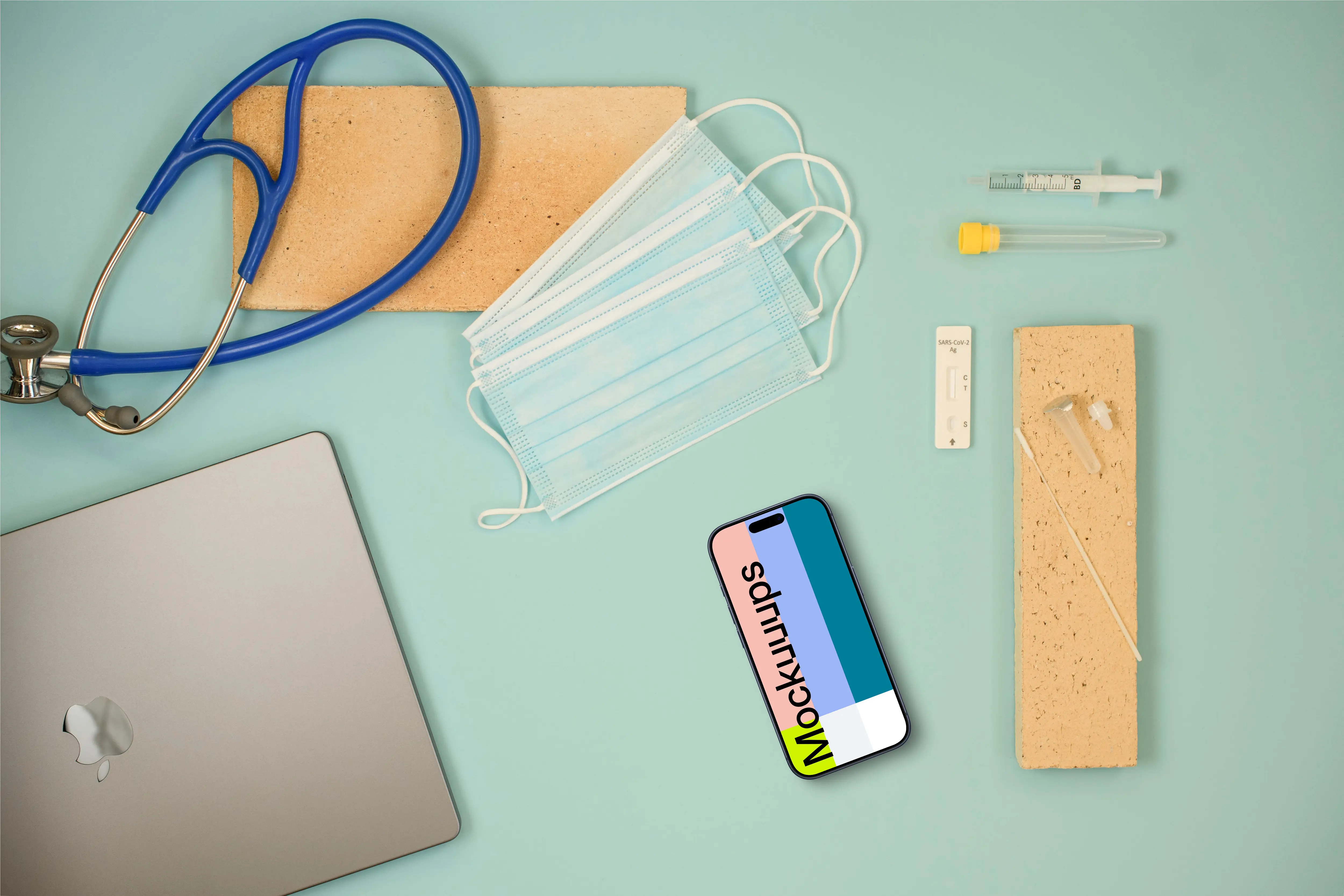 Phone mockup in the modern health care environment