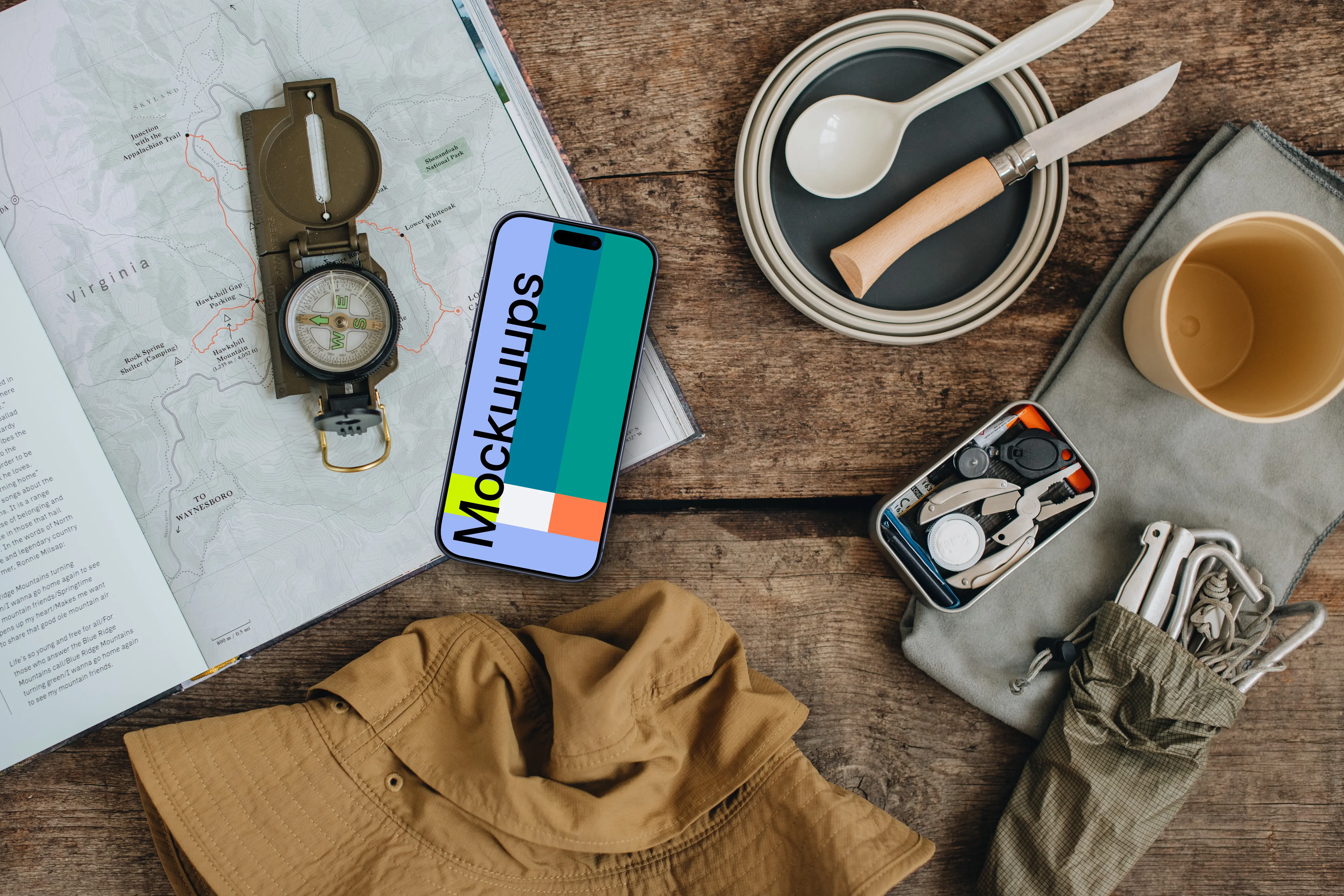 Planning a journey smartphone mockup