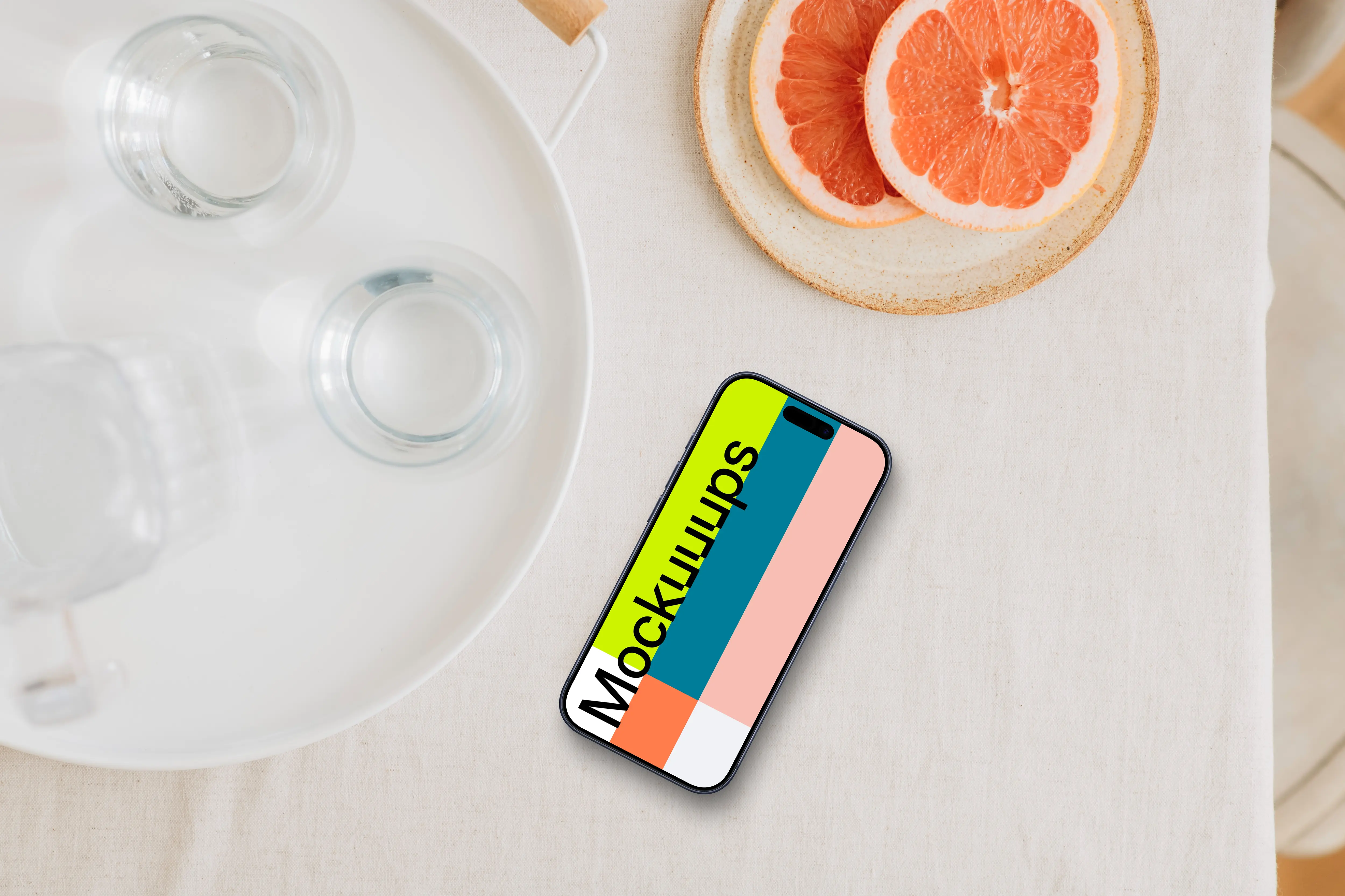 Simplicity in breakfast including an iPhone mockup