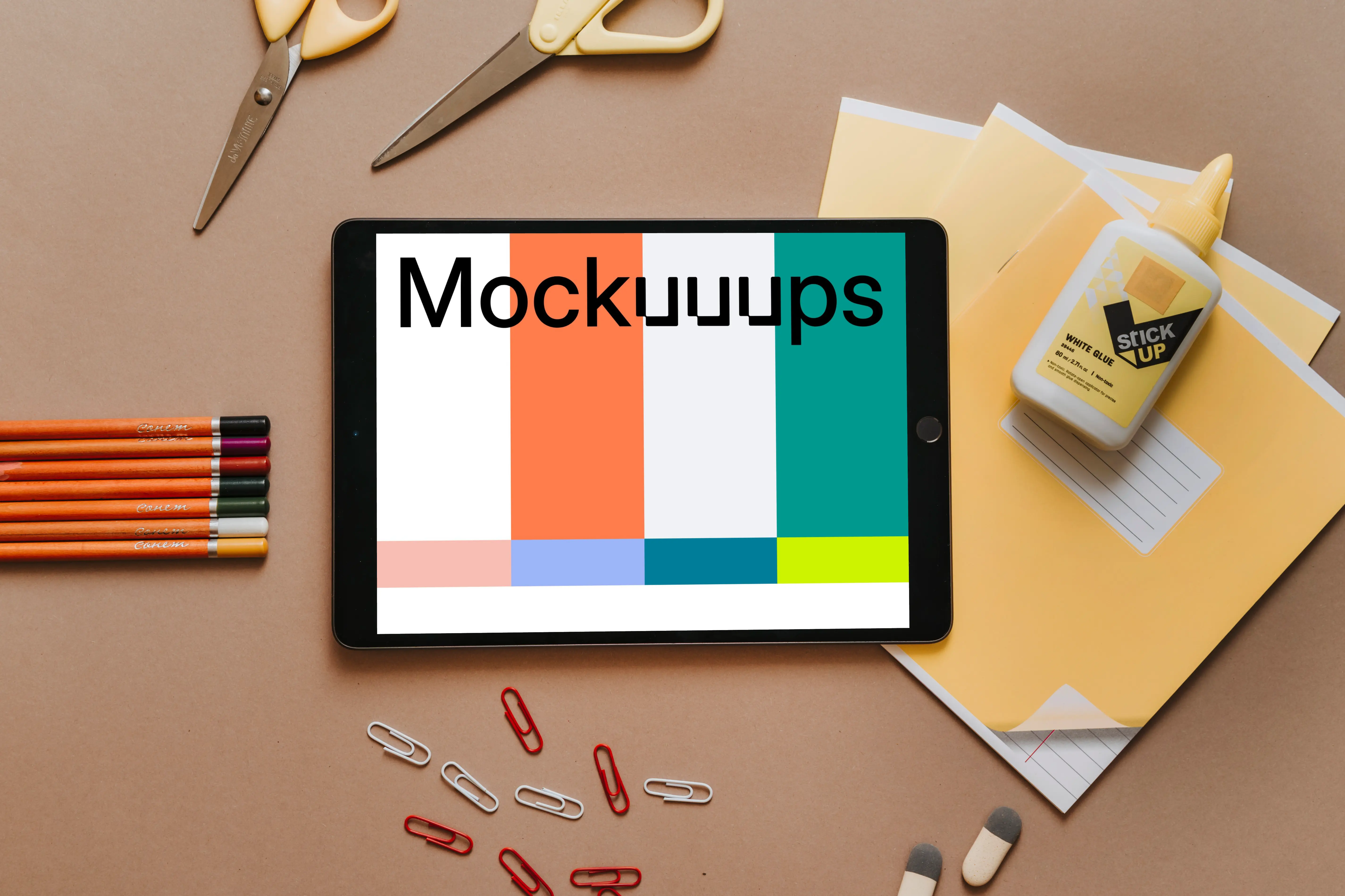 Tablet school mockup