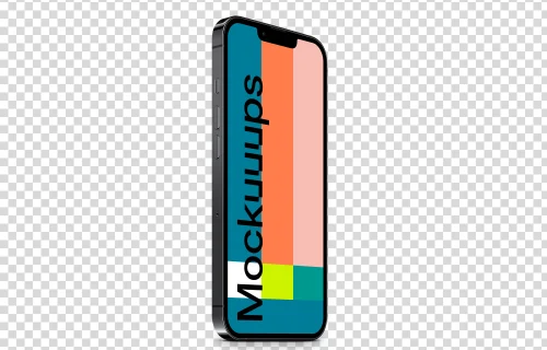 iPhone 13 Pro Mockup (Perspective Stand Left)