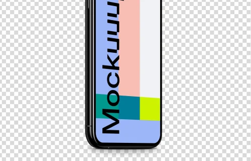 iPhone XS Perspective mockup (Left)